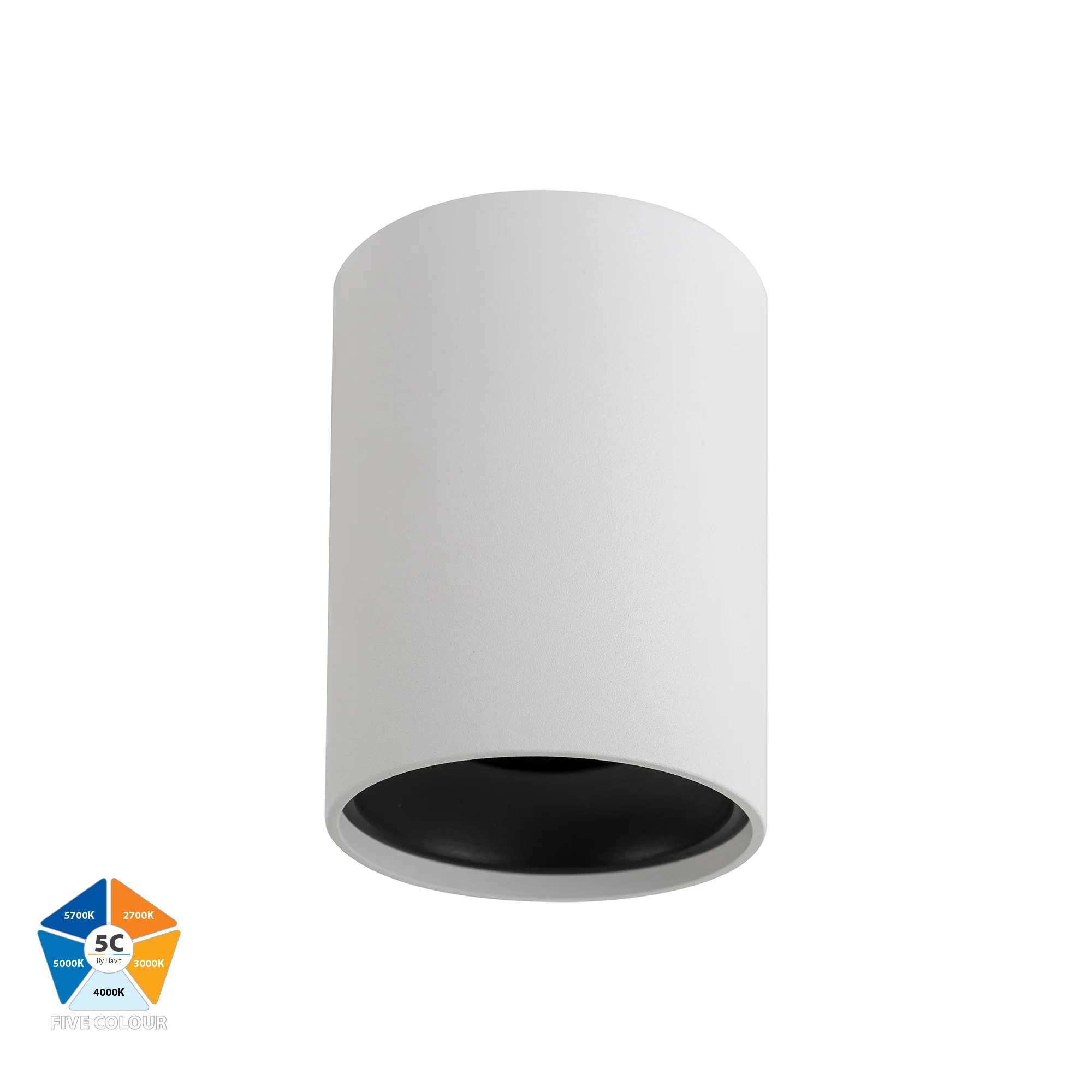 HV5841-BR - Black Inner Ring to Suit HV5841 7w Surface Mounted LED Downlight - Image 2