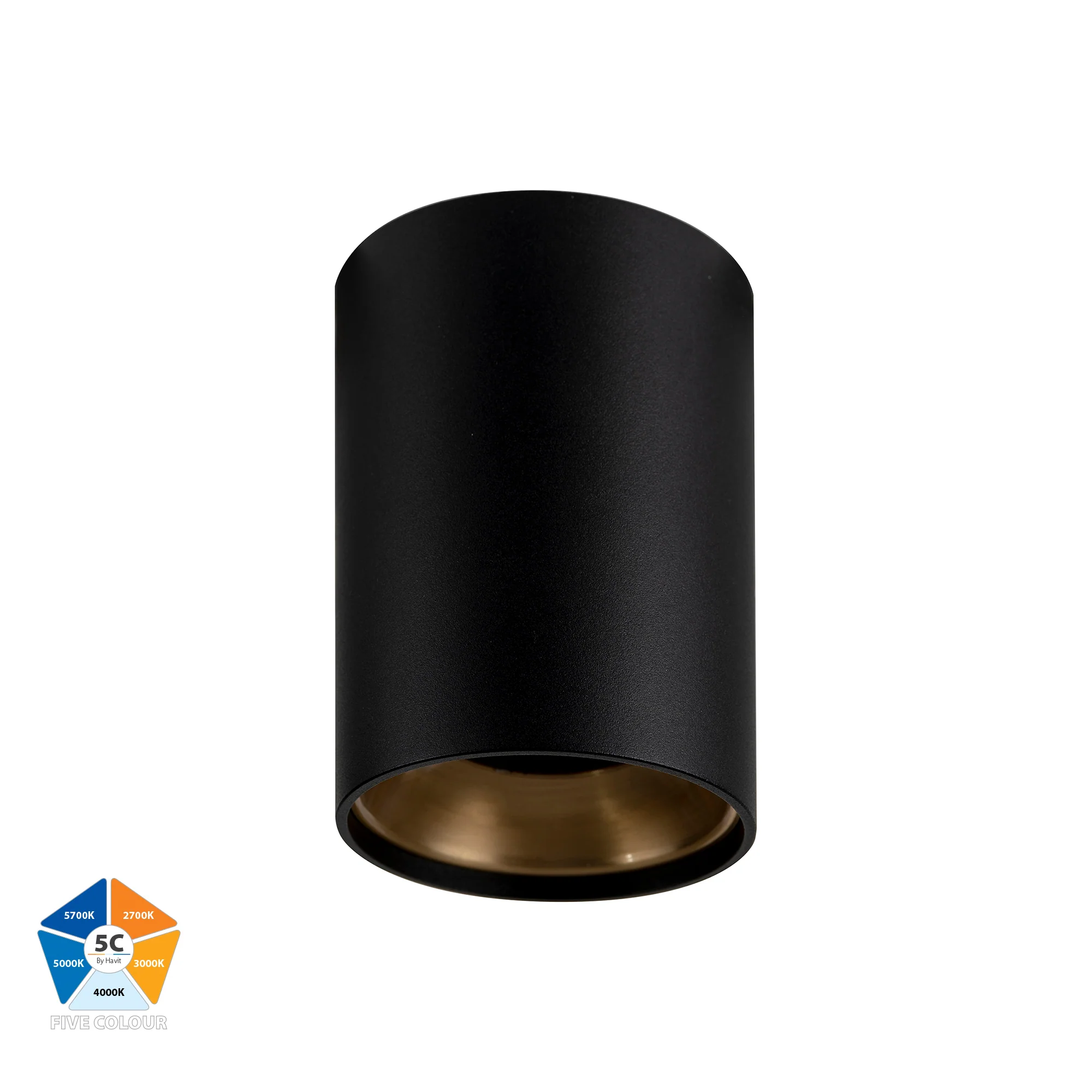 HV5841-GR - Gold Inner Ring to Suit HV5841 7w Surface Mounted LED Downlight - Image 2