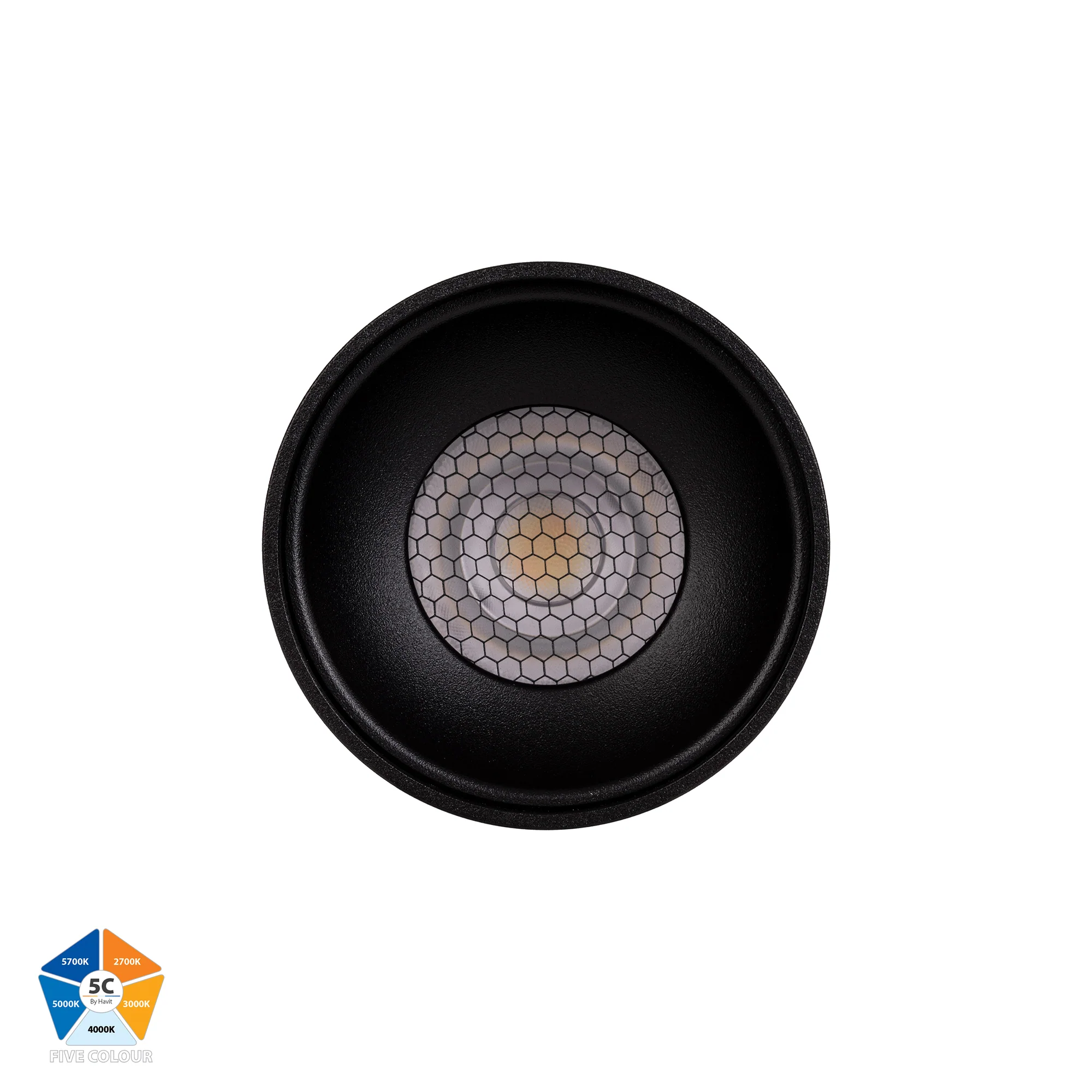 HV5841S-BLK-EXT | HV5841S-BLK-EXT-12V - Nella Black 7w Surface Mounted LED Downlight - Image 4