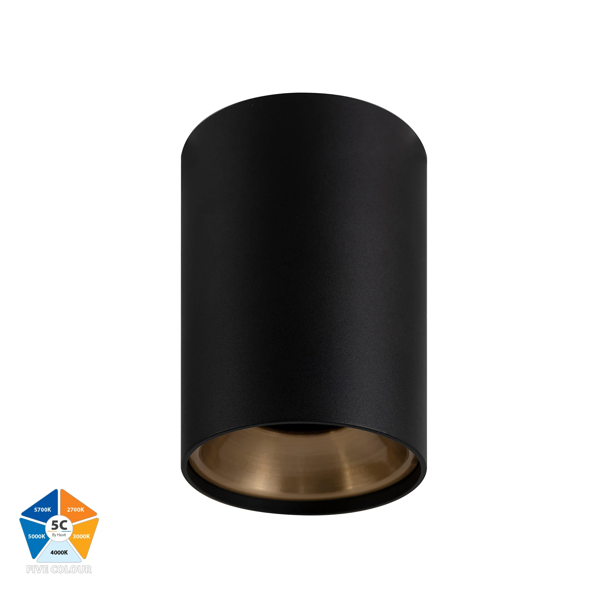 HV5842-GR - Gold Inner Ring to Suit HV5842 12w Surface Mounted LED Downlight - Image 2