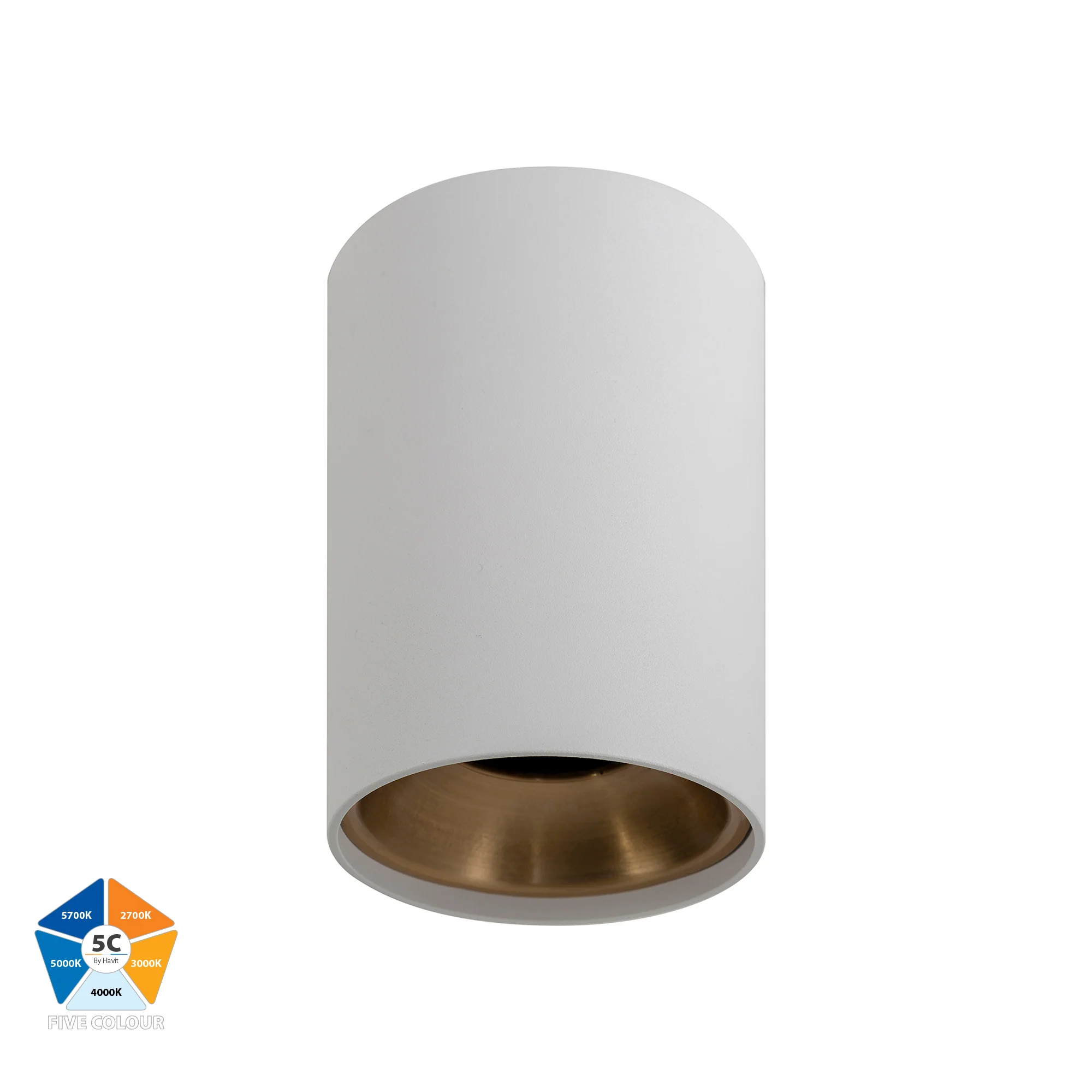 HV5842-GR - Gold Inner Ring to Suit HV5842 12w Surface Mounted LED Downlight - Image 3