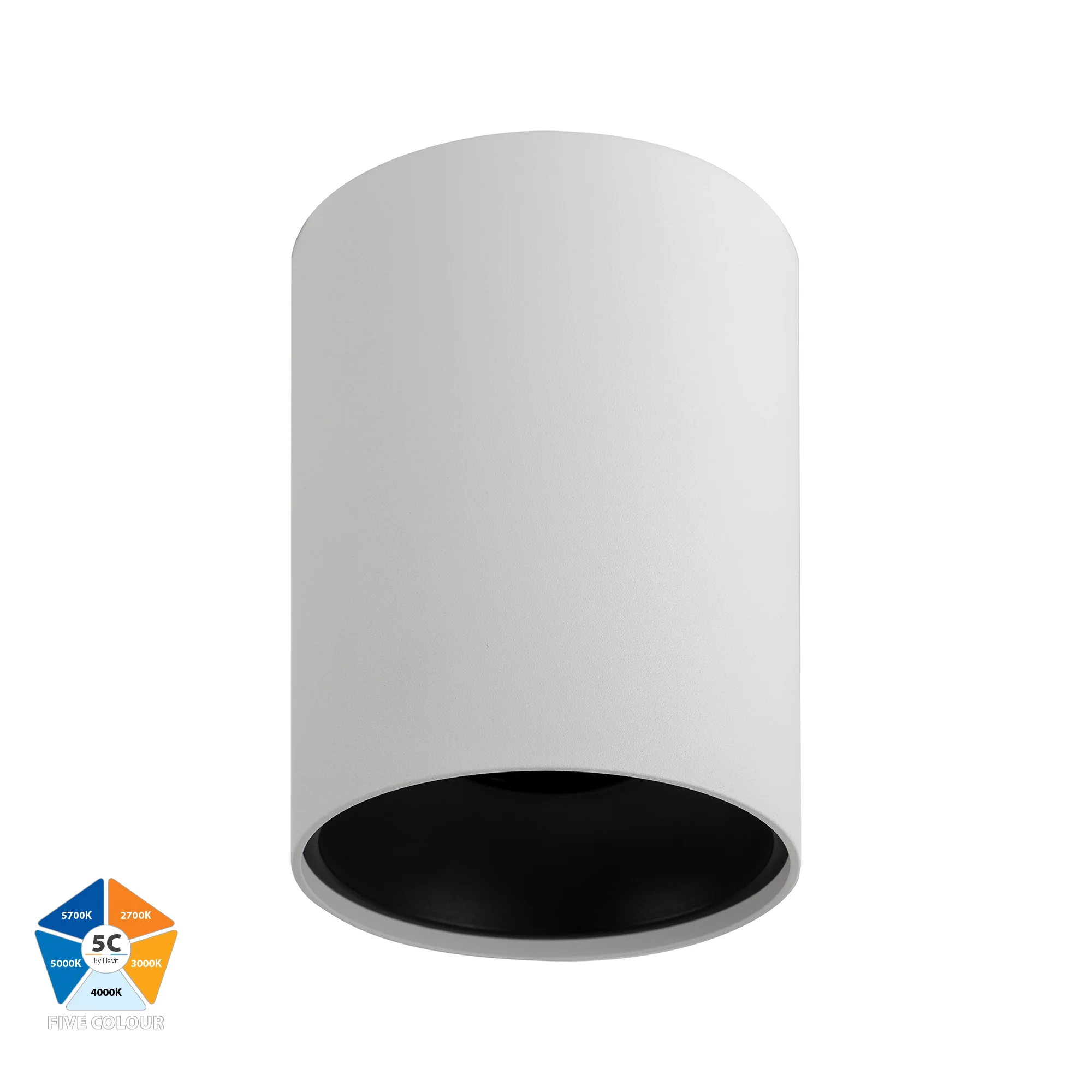 HV5843-BR - Black Inner Ring to Suit HV5843 18w Surface Mounted LED Downlight - Image 2