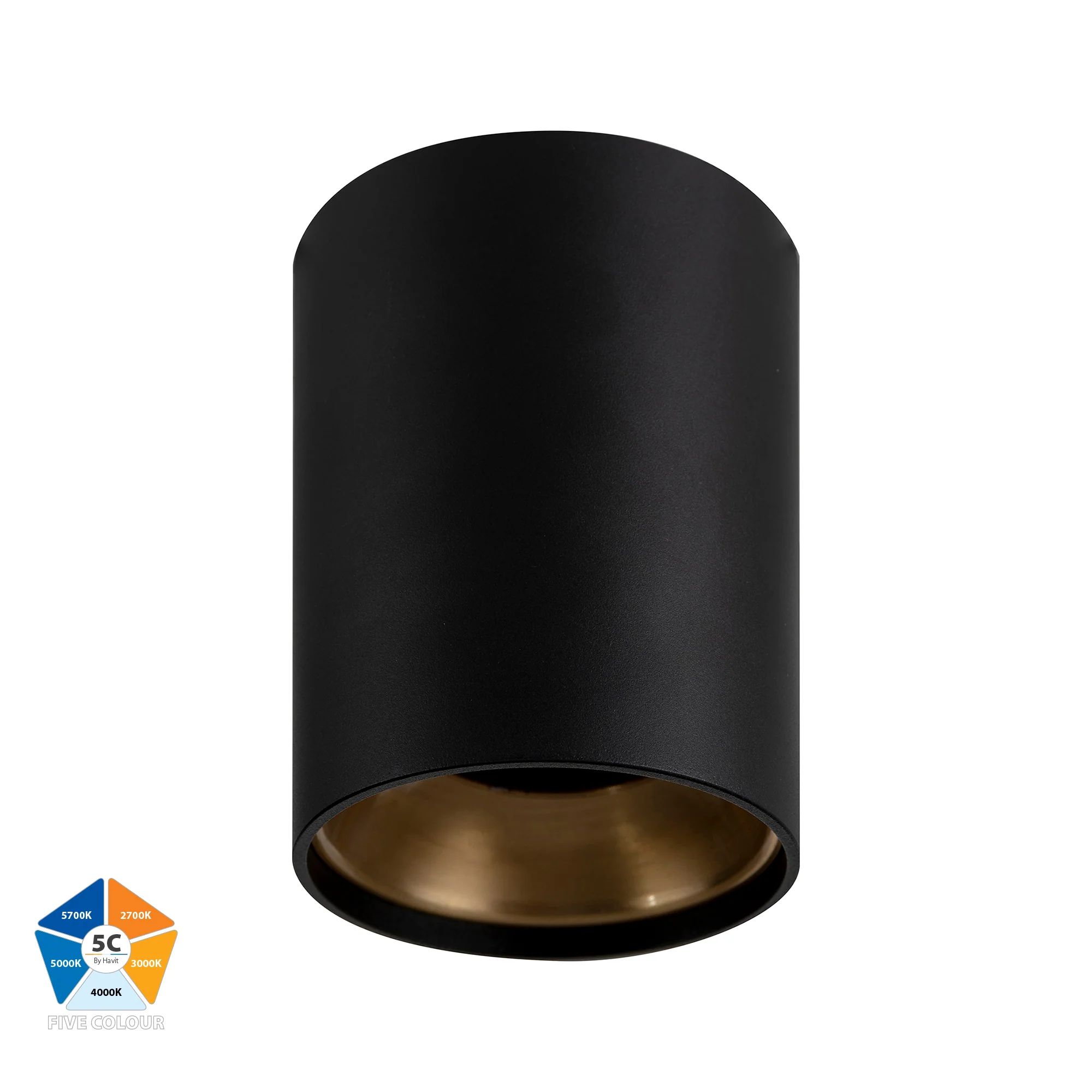 HV5843-GR - Gold Inner Ring to Suit HV5843 18w Surface Mounted LED Downlight - Image 2