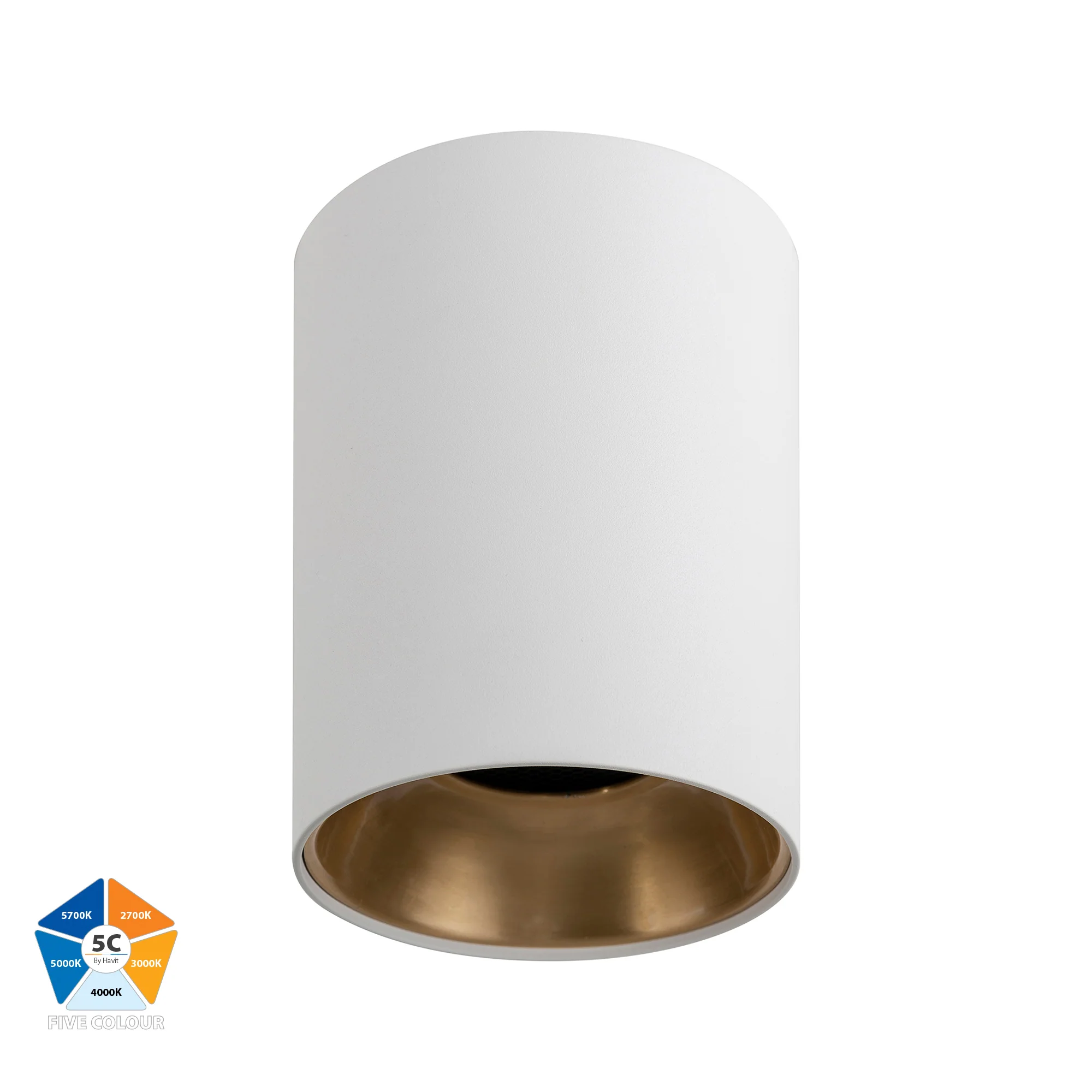 HV5843-GR - Gold Inner Ring to Suit HV5843 18w Surface Mounted LED Downlight - Image 3