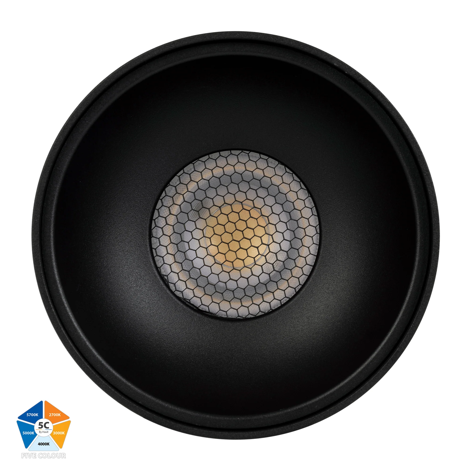HV5844S-BLK | HV5844S-BLK-12V - Nella Black 24w Surface Mounted LED Downlight - Image 4