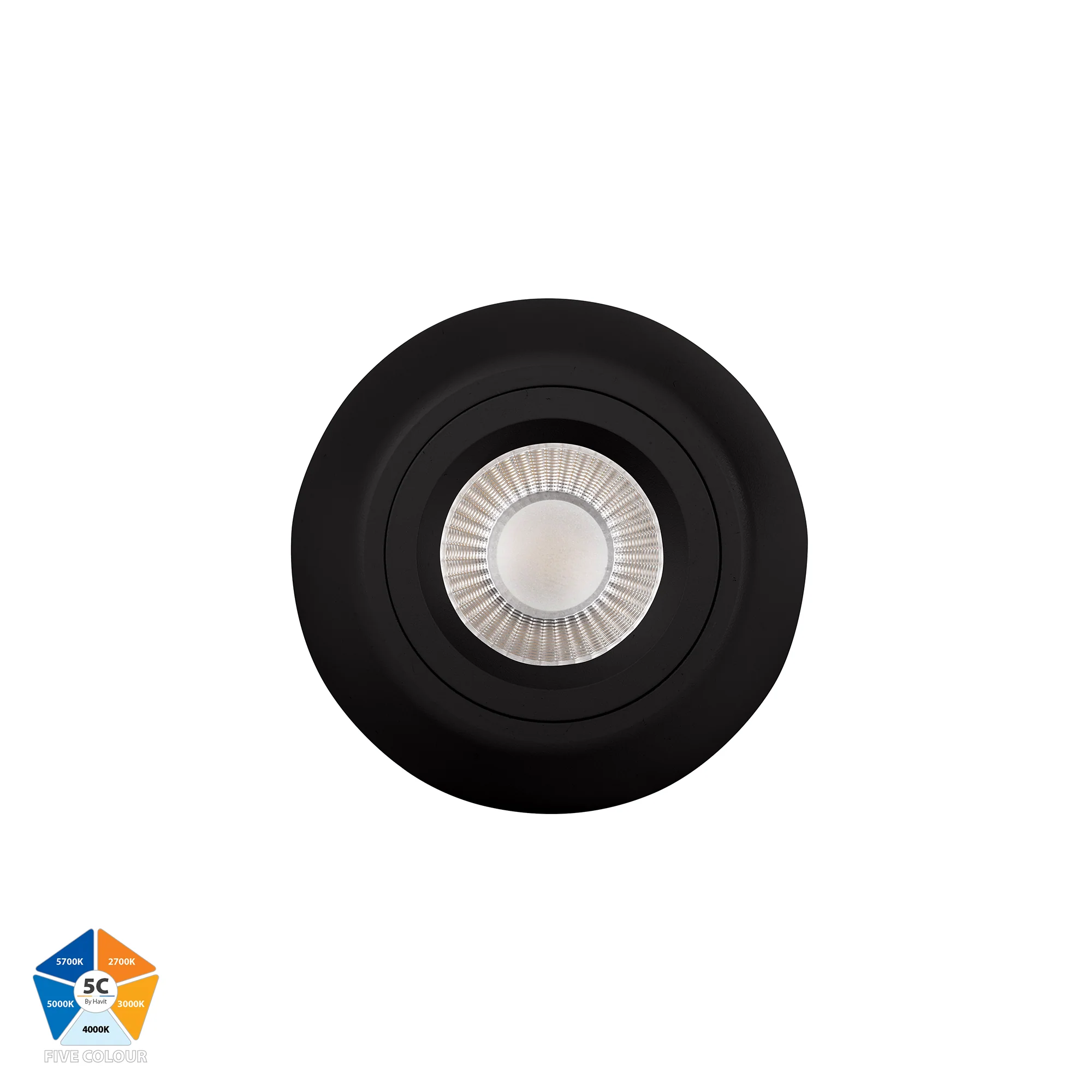 HV5848S-BLK - Nella Black 7w Surface Mounted LED Downlight - Image 4