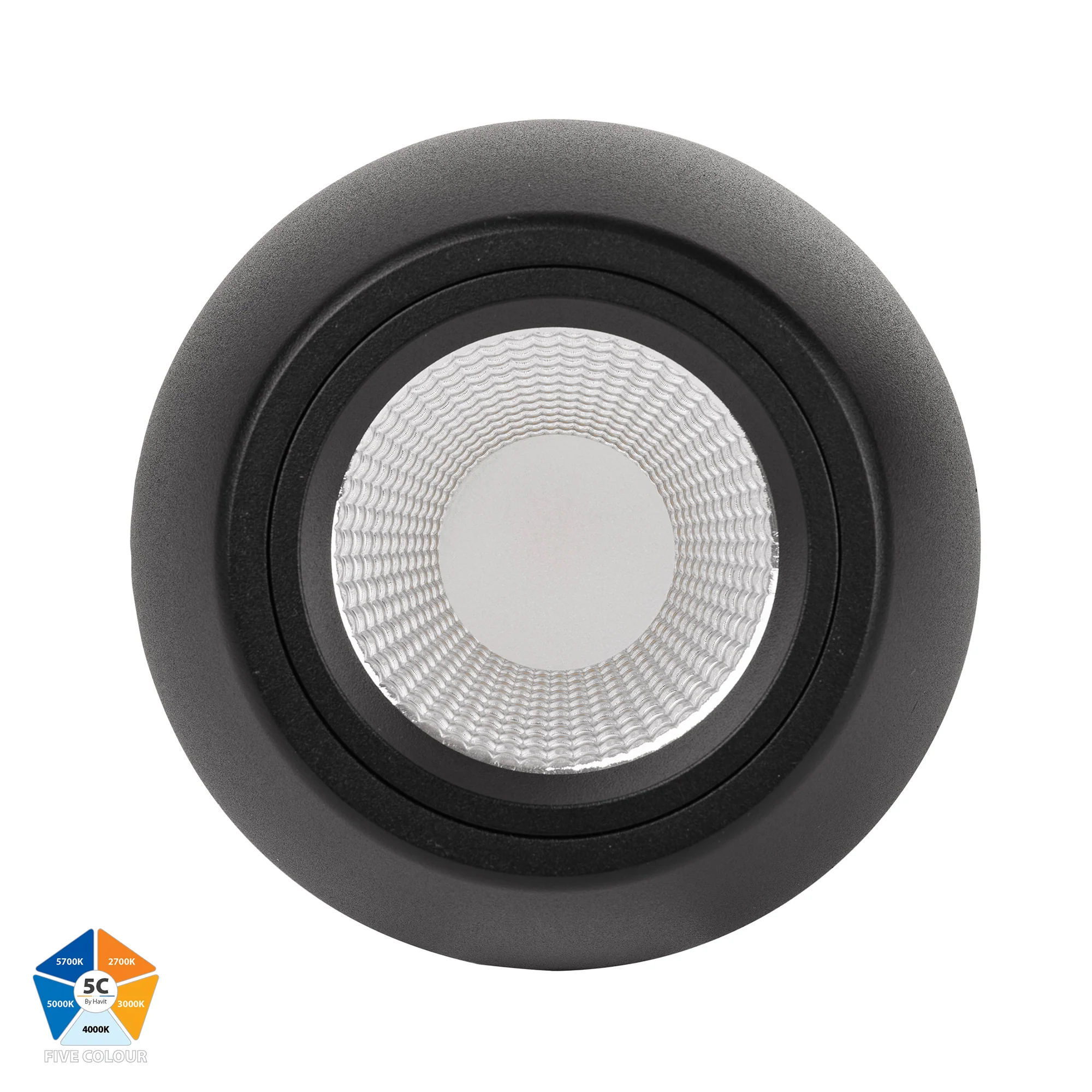 HV5849S-BLK - Nella Black 12w Surface Mounted LED Downlight - Image 4