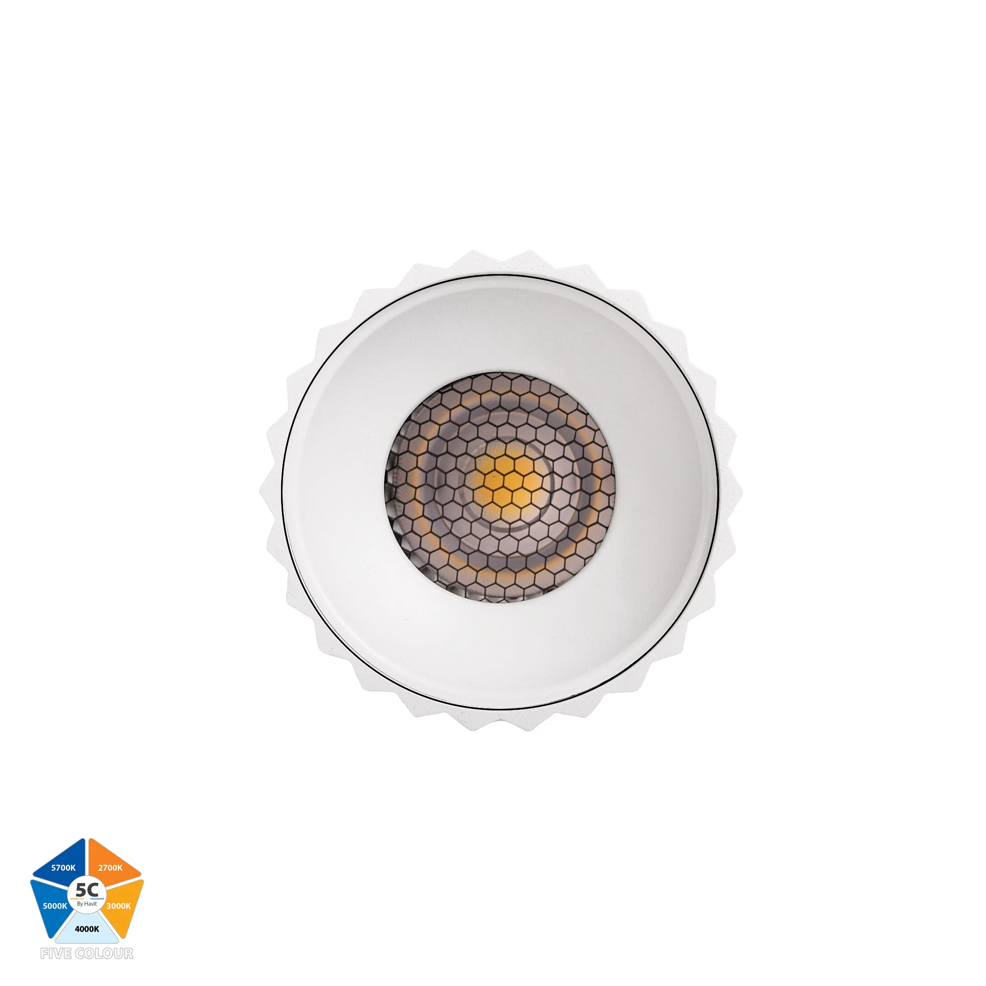 HV5851S-WHT-EXT | HV5851S-WHT-EXT-12V  - Nella White 7w Surface Mounted LED Downlight - Image 3