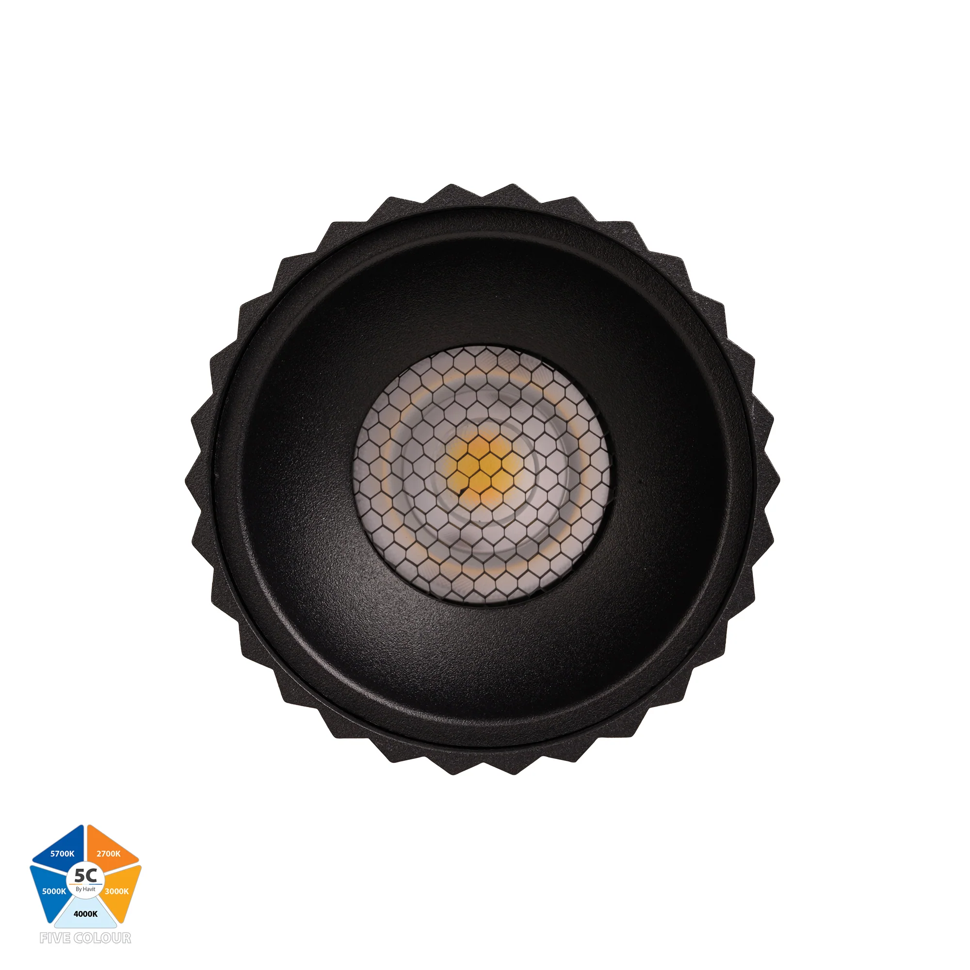 HV5852S-BLK-EXT | HV5852S-BLK-EXT-12V  - Nella Black 12w Surface Mounted LED Downlight - Image 3