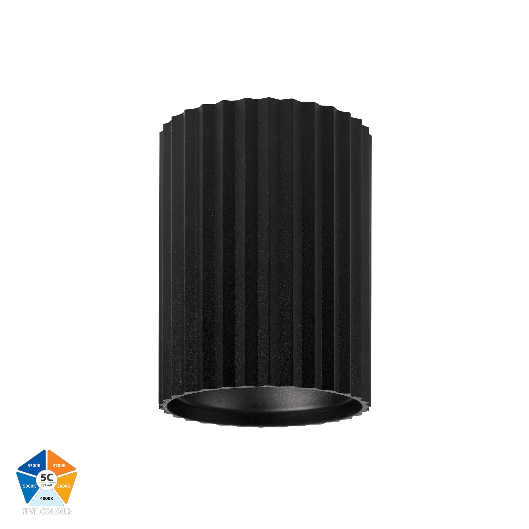 HV5852S-BLK | HV5852S-BLK-12V - Nella Black 12w Surface Mounted LED Downlight