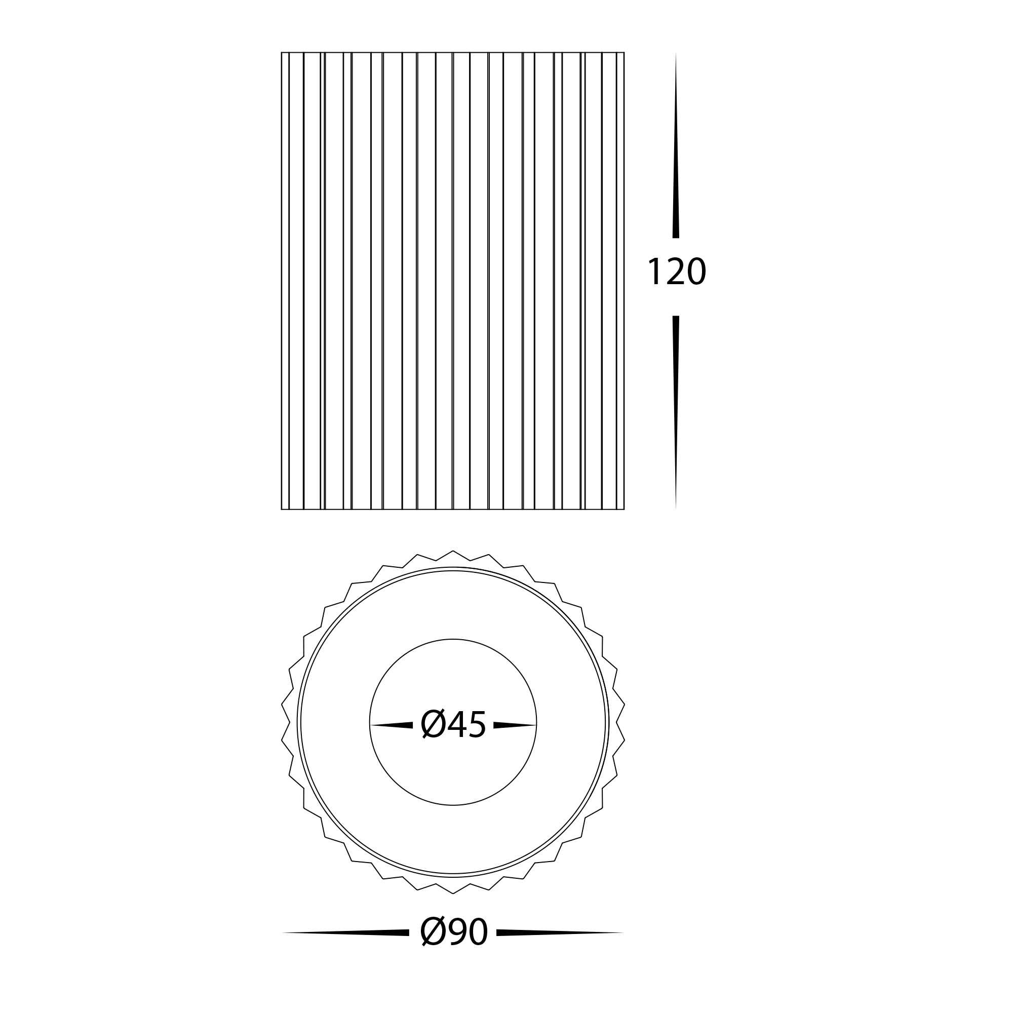 HV5852S-BLK | HV5852S-BLK-12V - Nella Black 12w Surface Mounted LED Downlight - Image 2