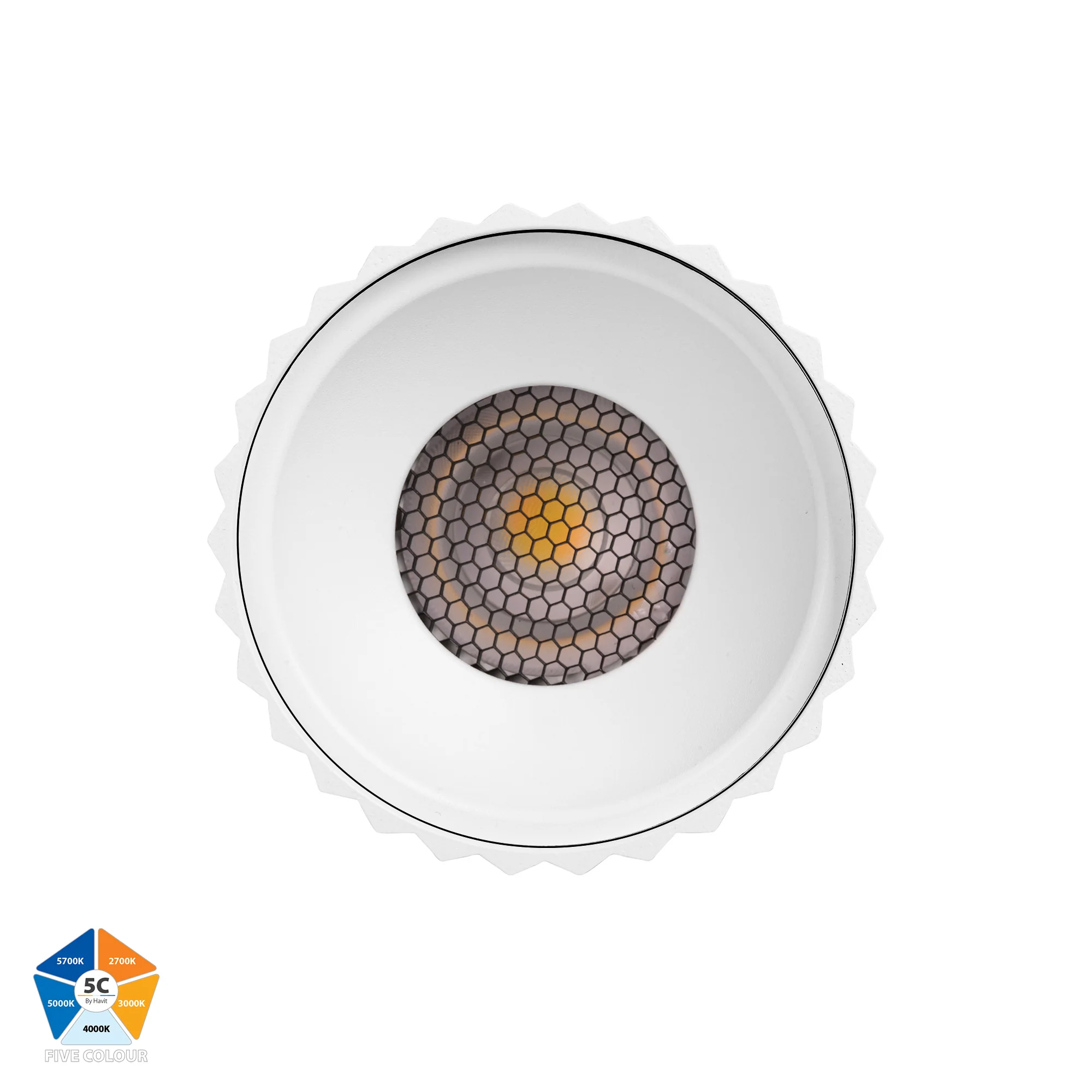 HV5852S-WHT-EXT | HV5852S-WHT-EXT-12V  - Nella White 12w Surface Mounted LED Downlight - Image 3