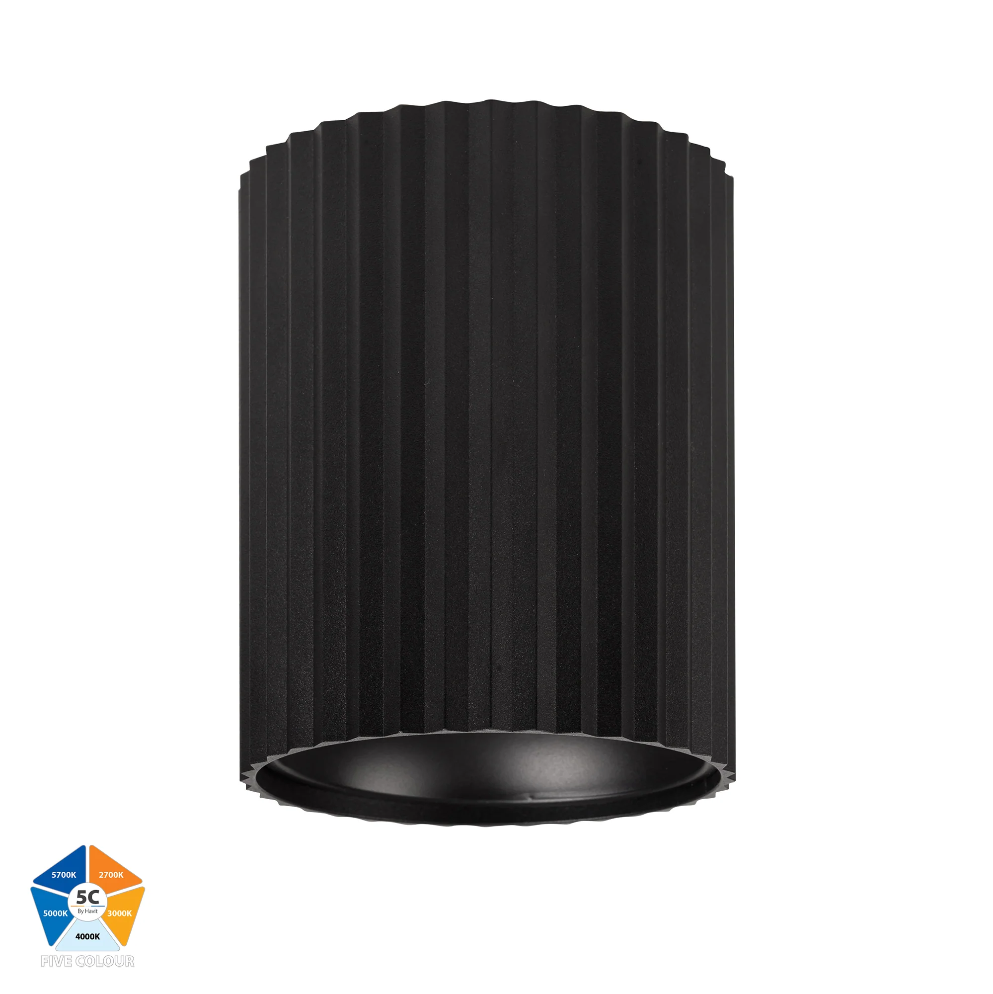 HV5853S-BLK | HV5853S-BLK-12V - Nella Black 18w Surface Mounted LED Downlight