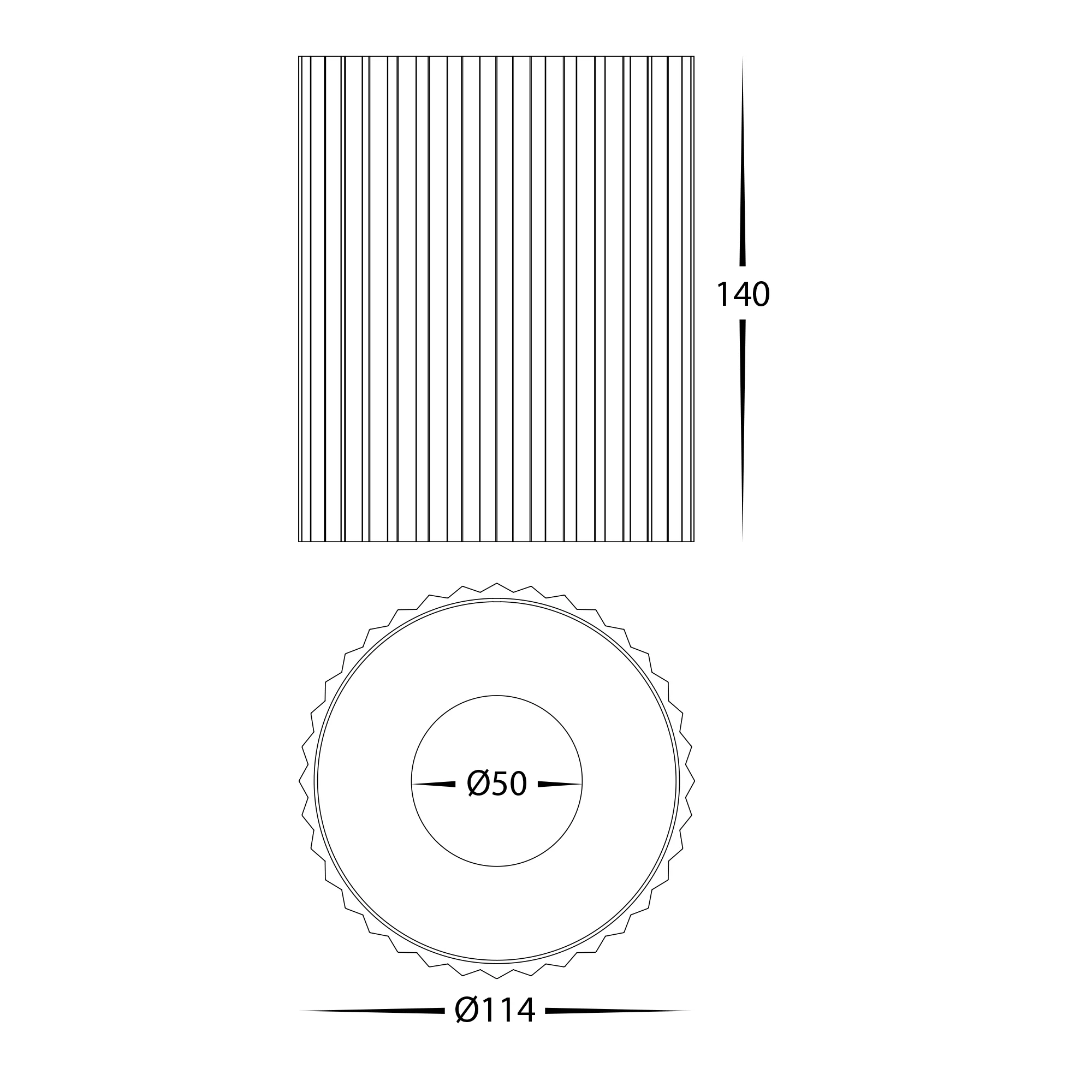 HV5853S-BLK | HV5853S-BLK-12V - Nella Black 18w Surface Mounted LED Downlight - Image 2