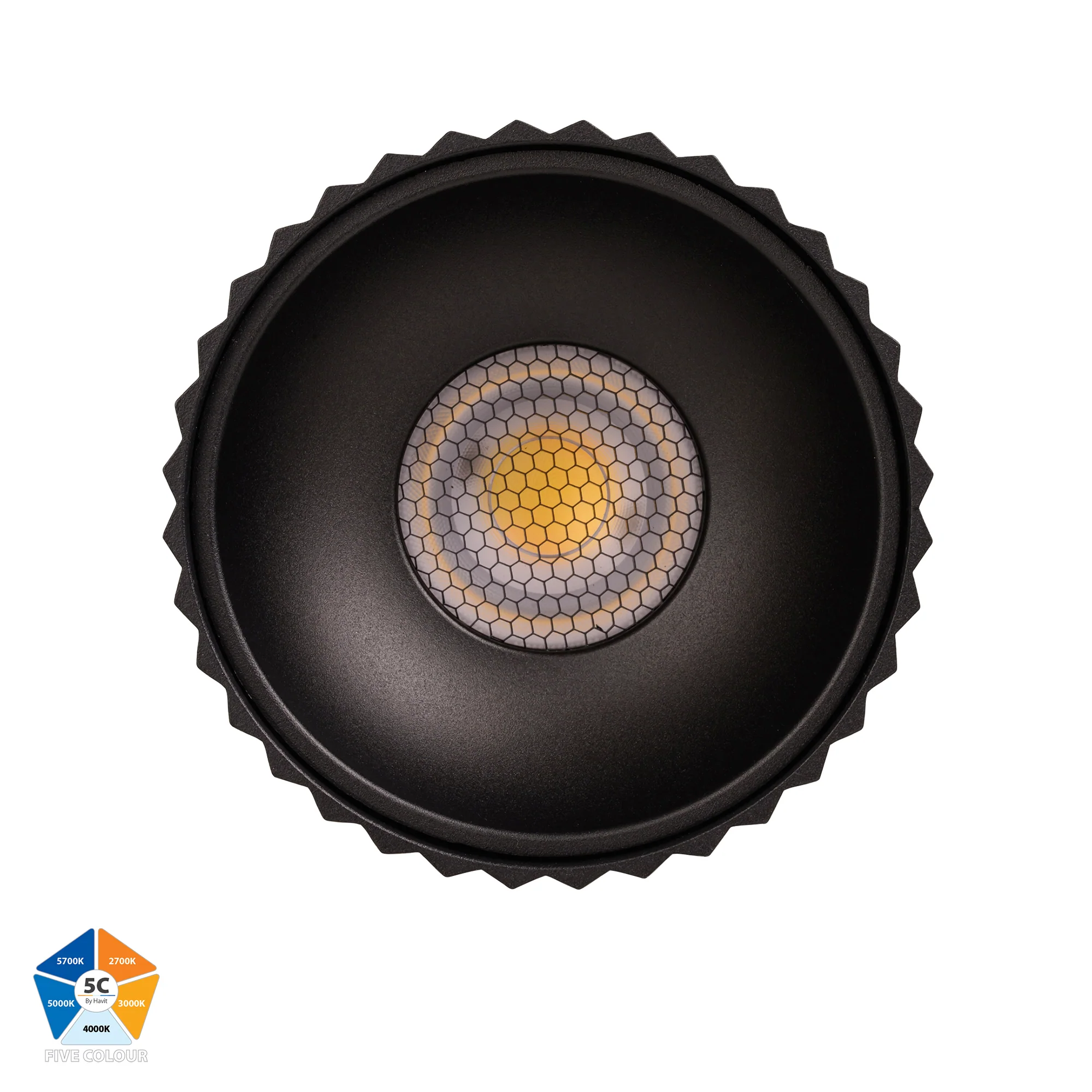 HV5853S-BLK | HV5853S-BLK-12V - Nella Black 18w Surface Mounted LED Downlight - Image 4