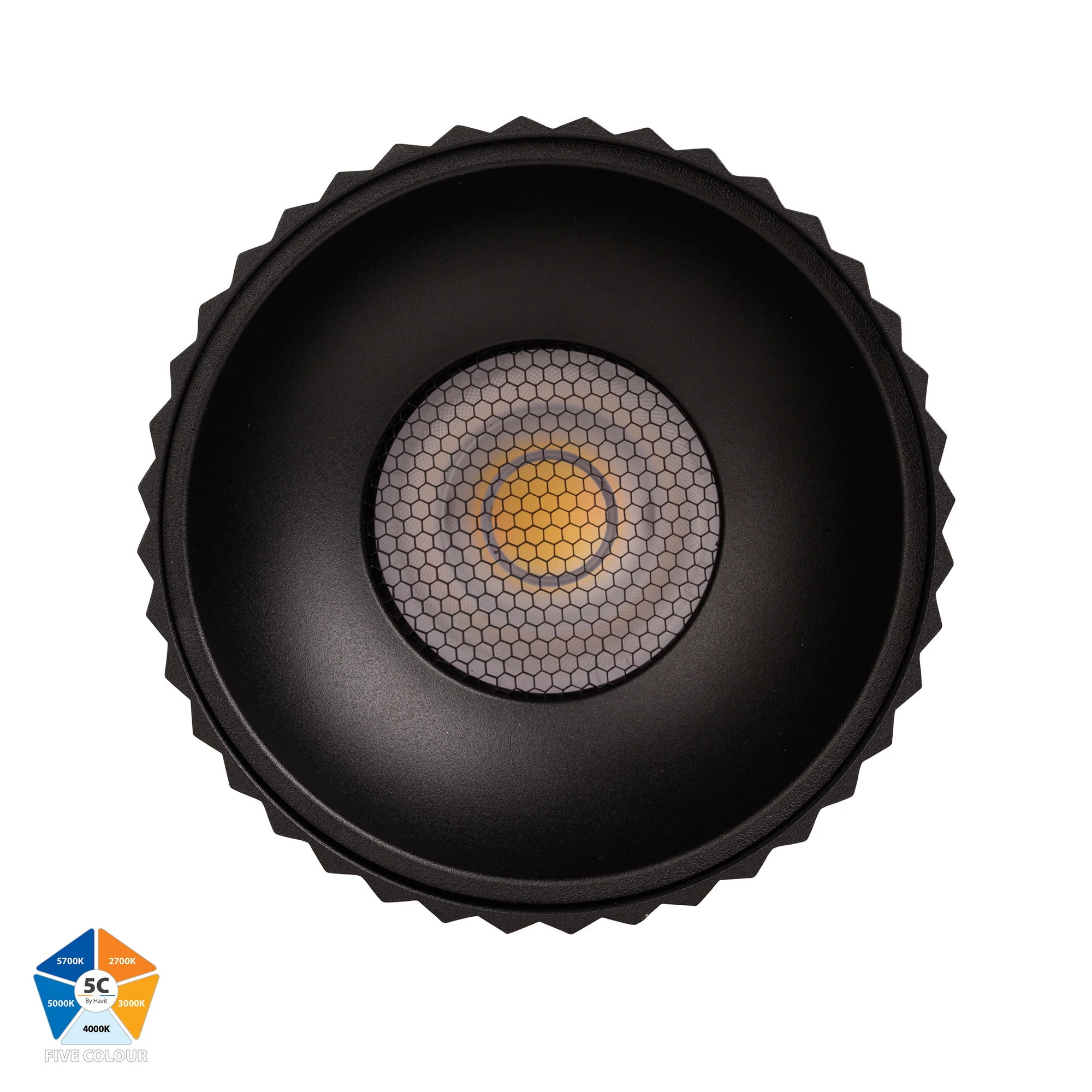 HV5854S-BLK | HV5854S-BLK-12V  - Nella Black 24w Surface Mounted LED Downlight - Image 4