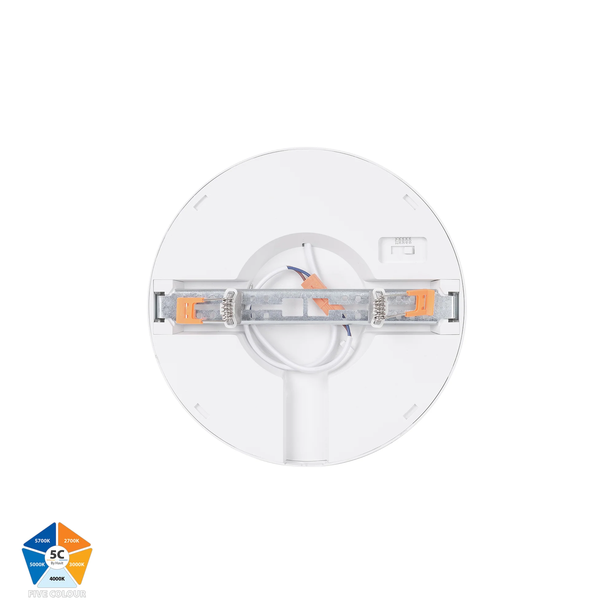 HV5863S-WHT - Auster White 18w LED Ceiling Mounted Oyster Light - Image 4
