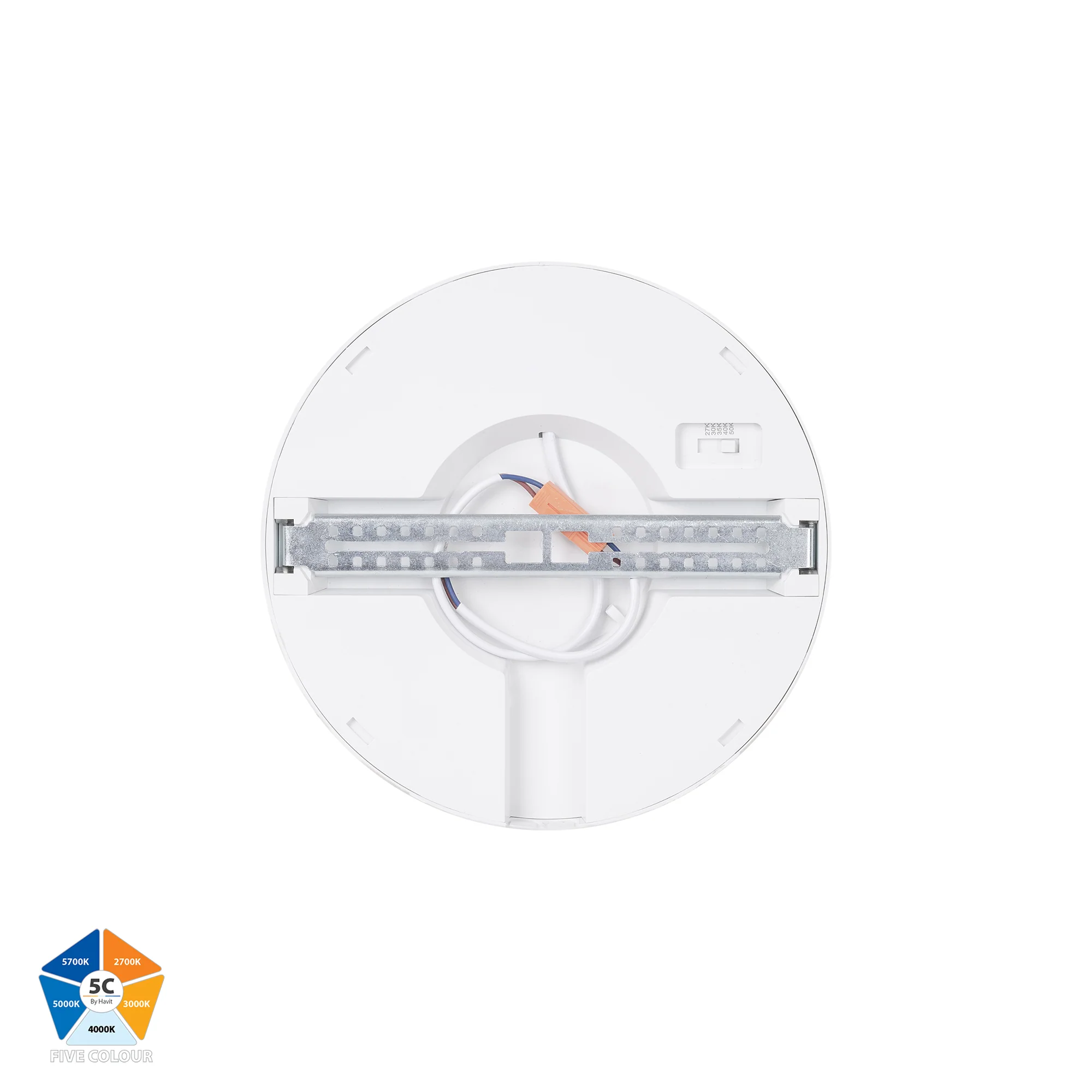 HV5863S-WHT - Auster White 18w LED Ceiling Mounted Oyster Light - Image 5