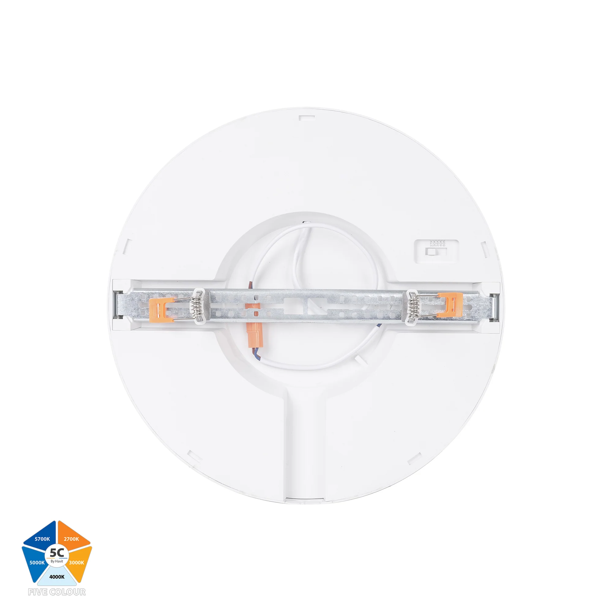 HV5864S-WHT - Auster White 24w LED Ceiling Mounted Oyster Light - Image 4