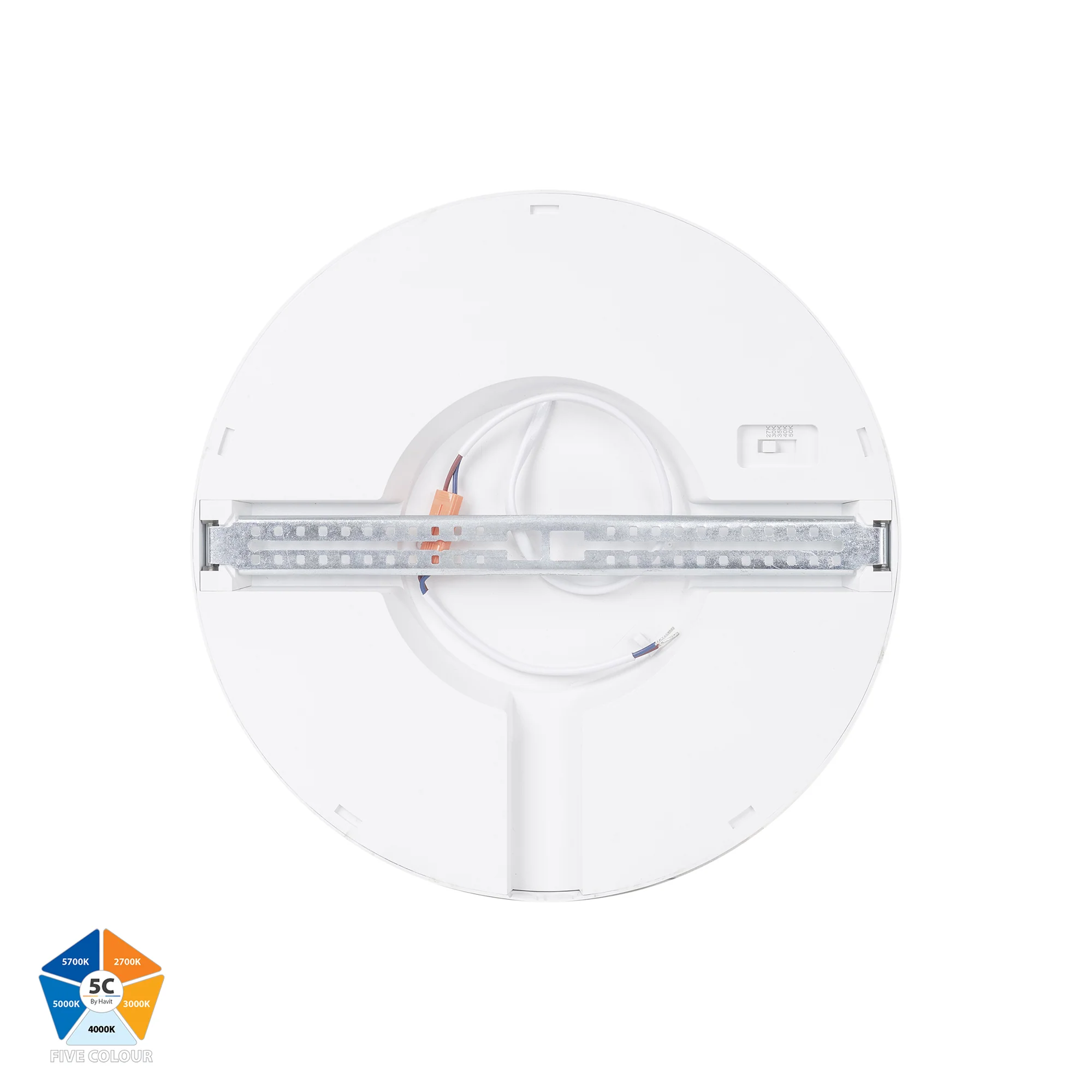 HV5864S-WHT - Auster White 24w LED Ceiling Mounted Oyster Light - Image 5