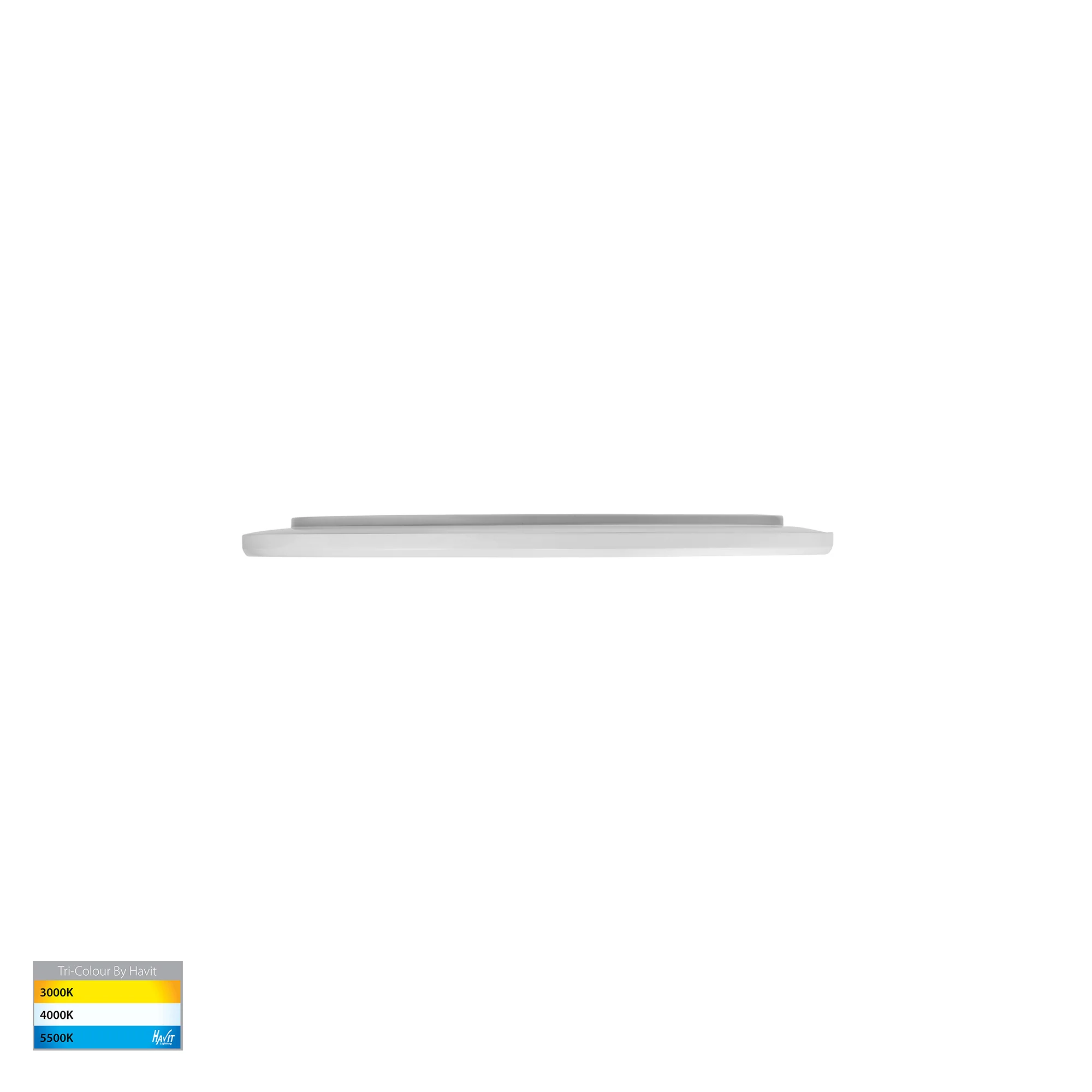 HV5876T-WHT - Slim White 16w LED Ceiling Mounted Oyster Light - Image 4