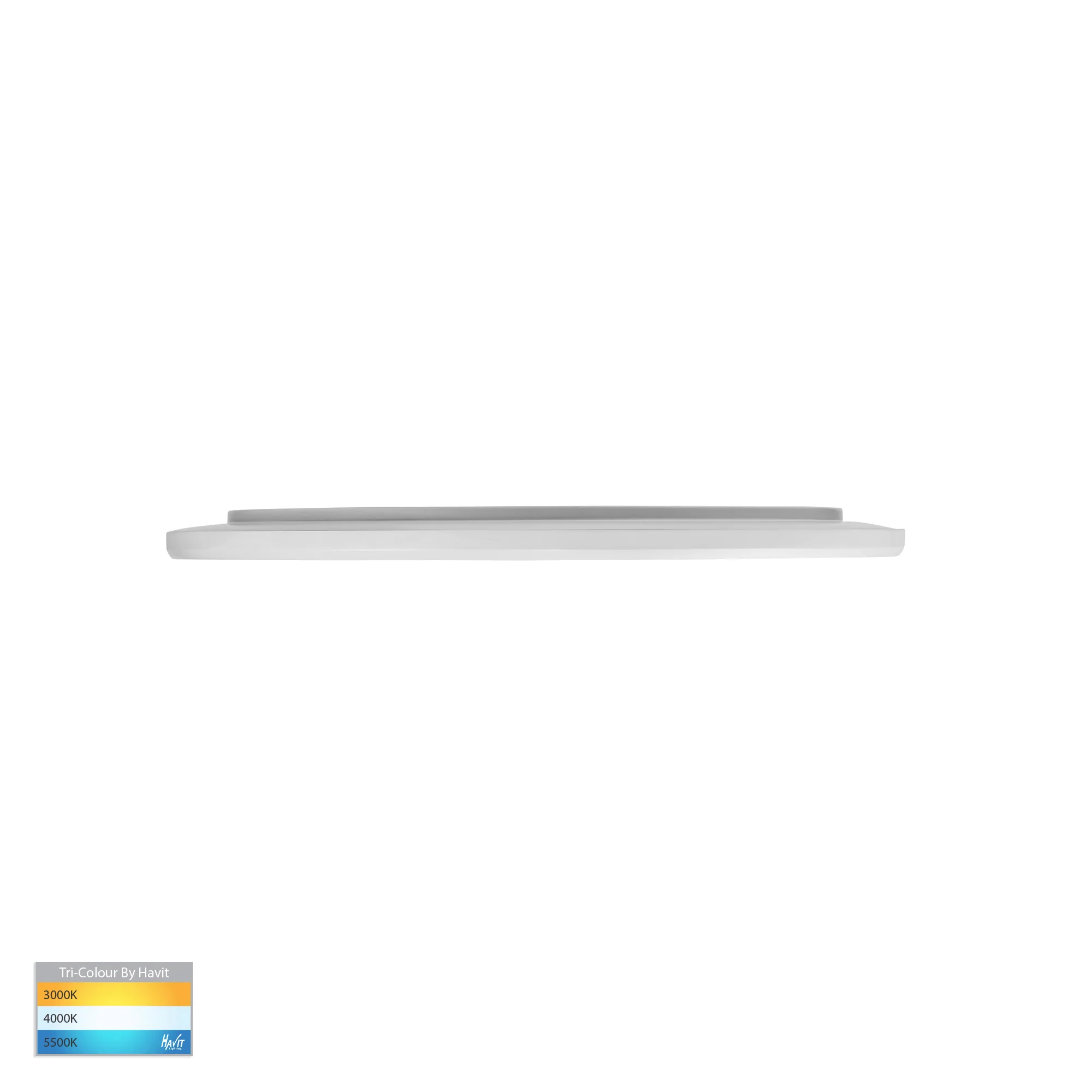 HV5877T-WHT - Slim White 24w LED Ceiling Mounted Oyster Light - Image 4