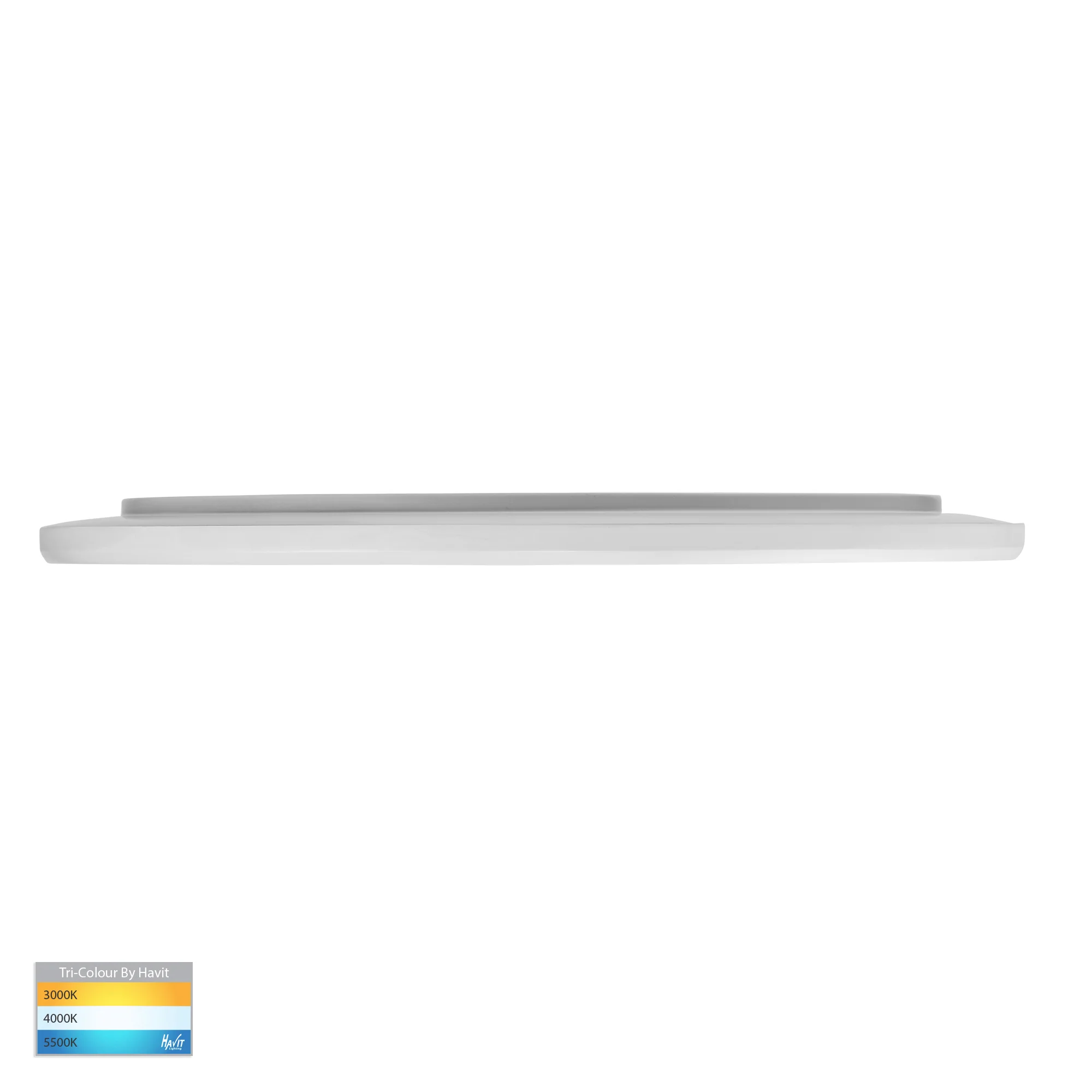 HV5879T-WHT - Slim White 40w LED Ceiling Mounted Oyster Light - Image 4