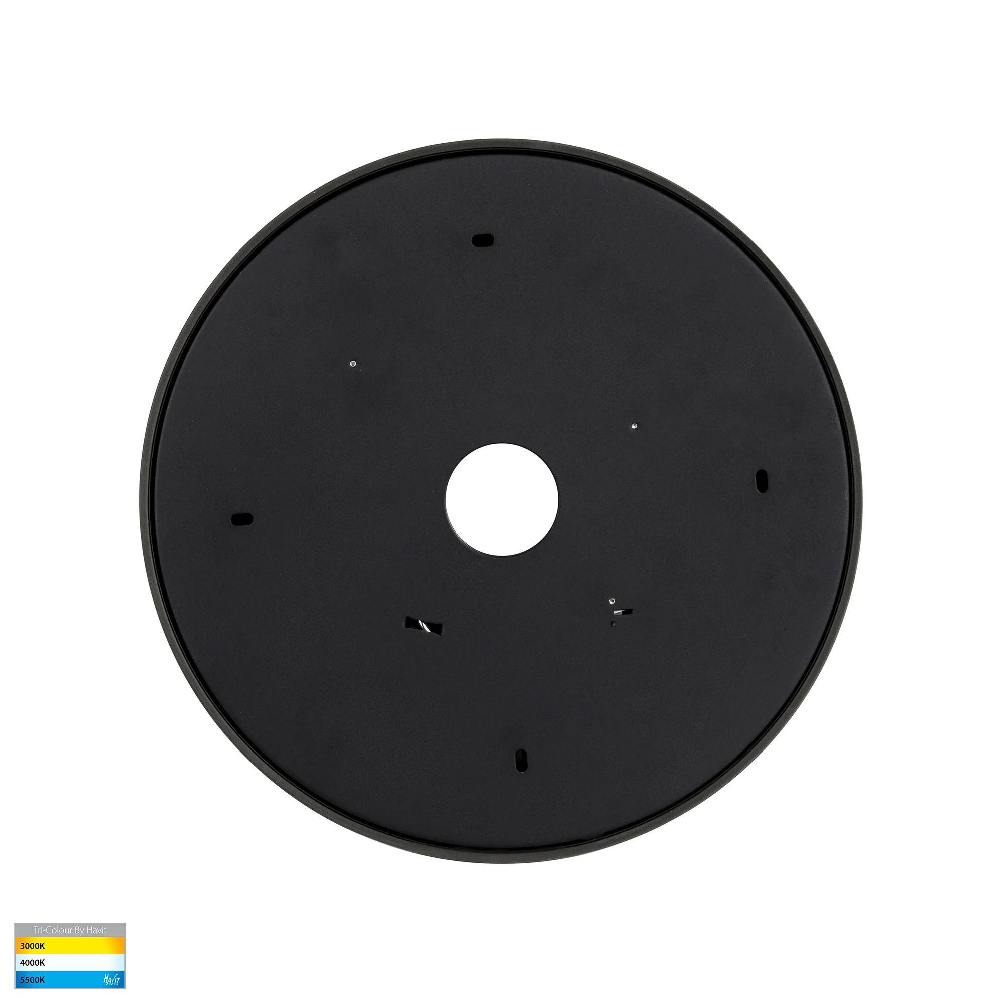 HV5892T-BLK - Nella Black 20w Ceiling Mounted LED Oyster - Image 5