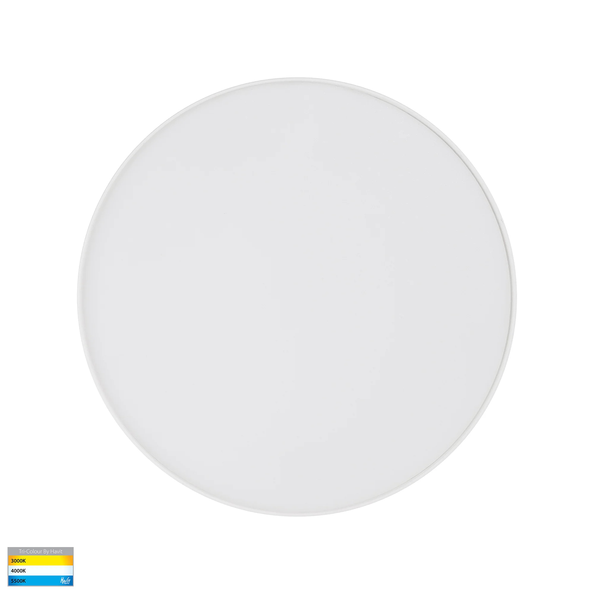 HV5892T-WHT - Nella White 20w Ceiling Mounted LED Oyster - Image 3