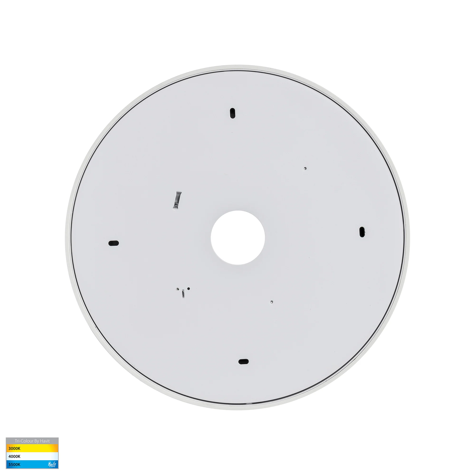 HV5892T-WHT - Nella White 20w Ceiling Mounted LED Oyster - Image 5