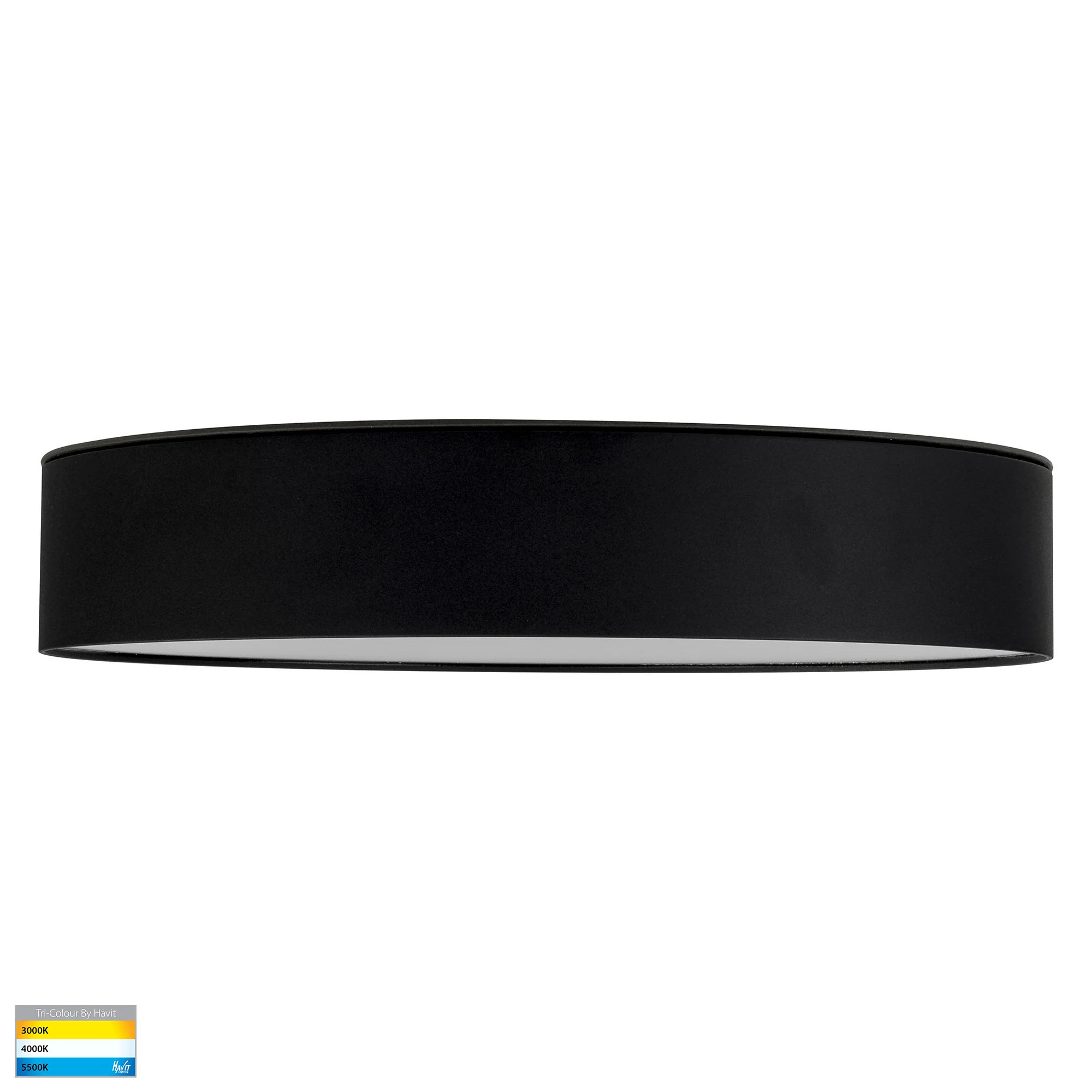 HV5893T-BLK - Nella Black 30w Ceiling Mounted LED Oyster - Image 4