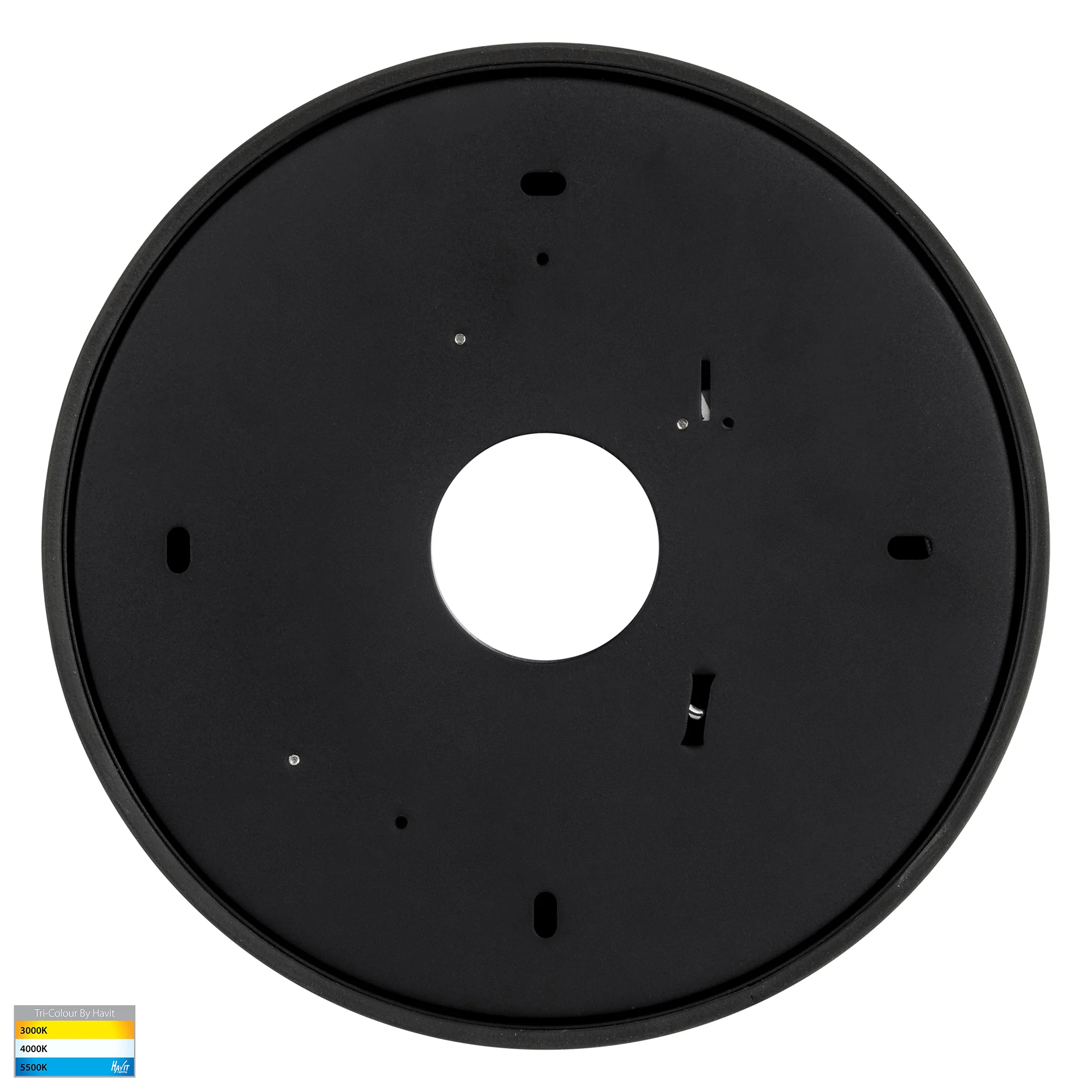 HV5893T-BLK - Nella Black 30w Ceiling Mounted LED Oyster - Image 5