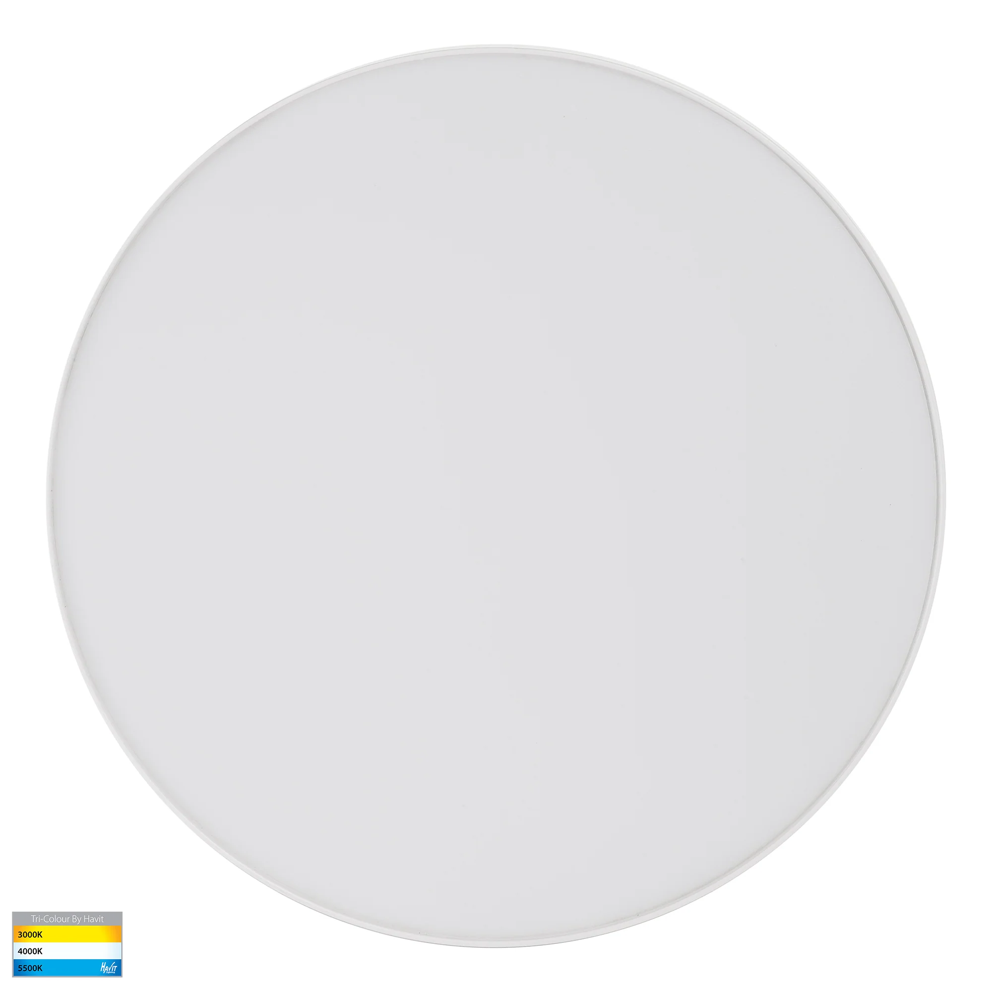 HV5893T-WHT - Nella White 30w Ceiling Mounted LED Oyster - Image 3