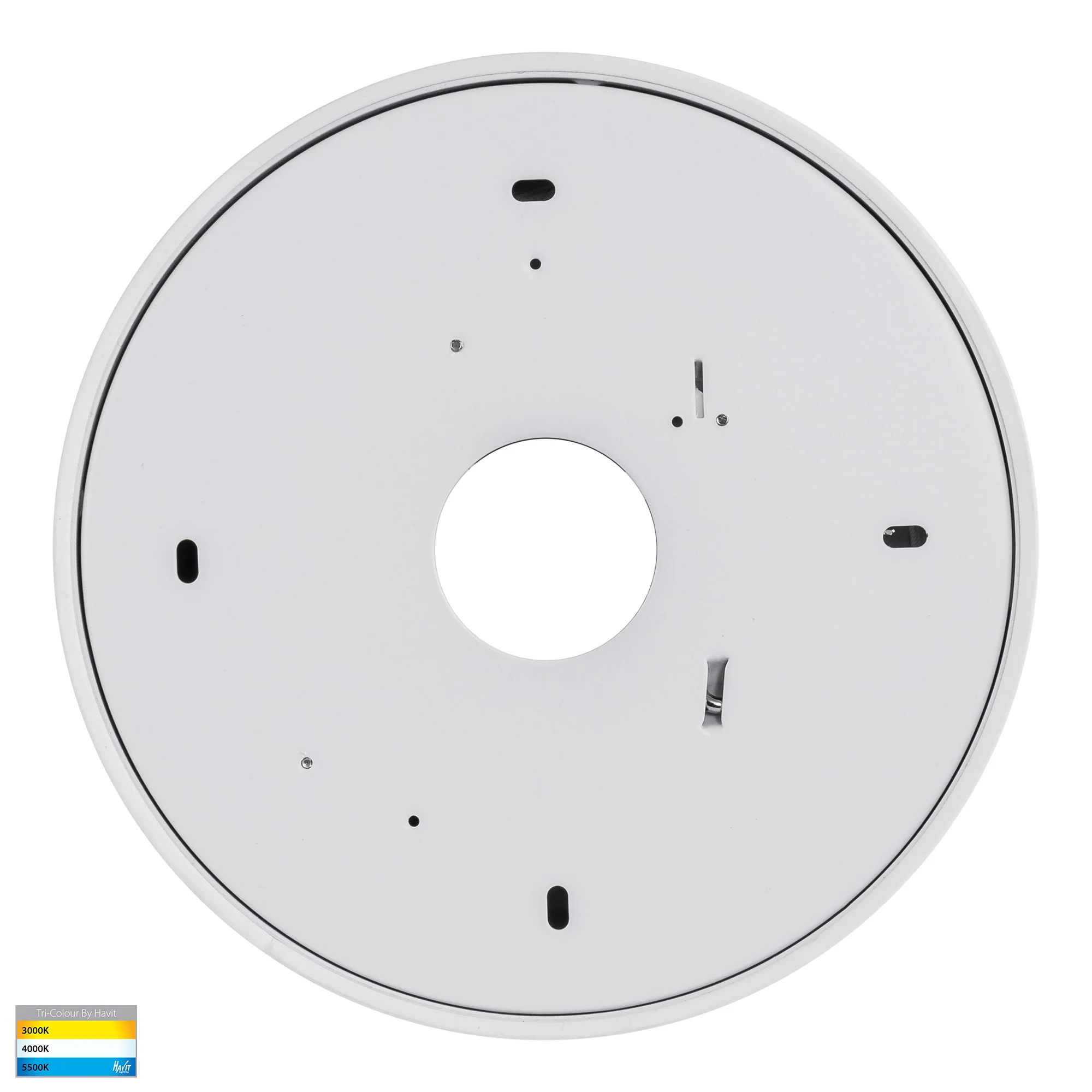 HV5893T-WHT - Nella White 30w Ceiling Mounted LED Oyster - Image 5
