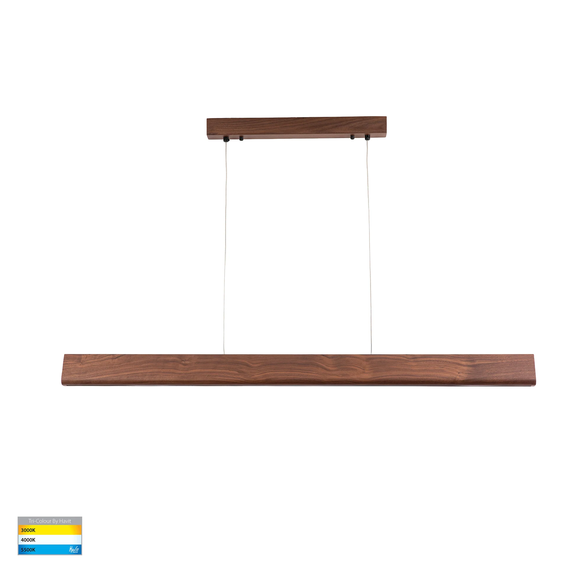 HV6014T - Opex Walnut Timber 1800mm Linear Pendant - Image 3