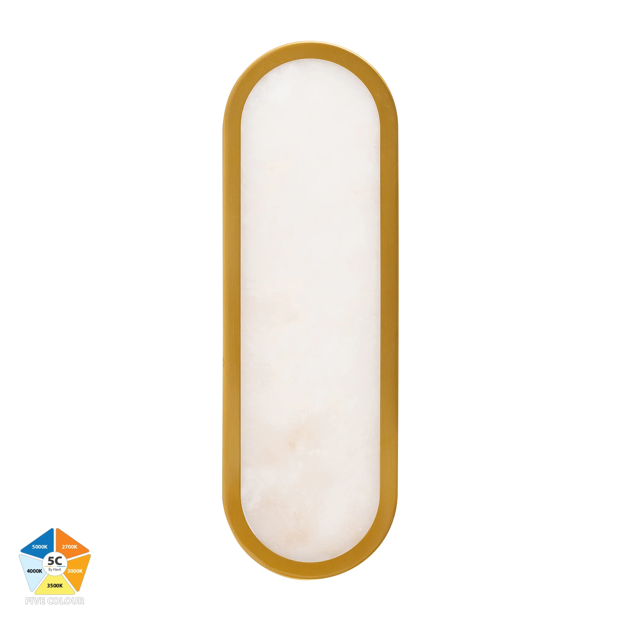 HV8011S-GLDALB - Auster Gold with Alabaster Glass Wall Light