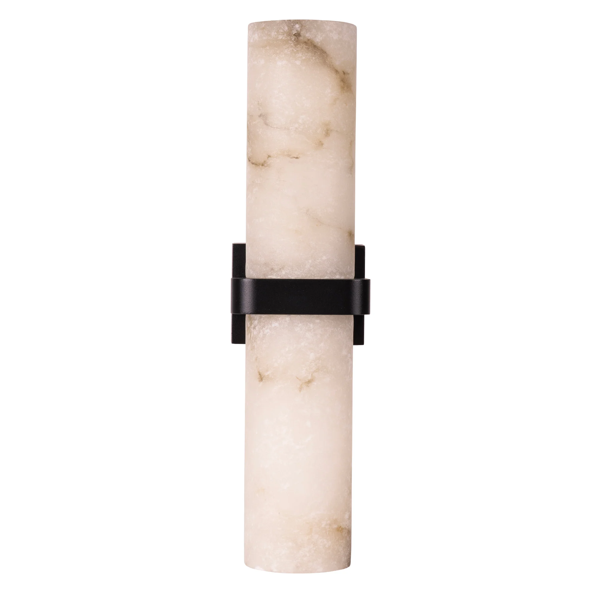 HV8079T-BLK - Albast Black Up & Down Wall Light with Alabaster Glass - Image 4