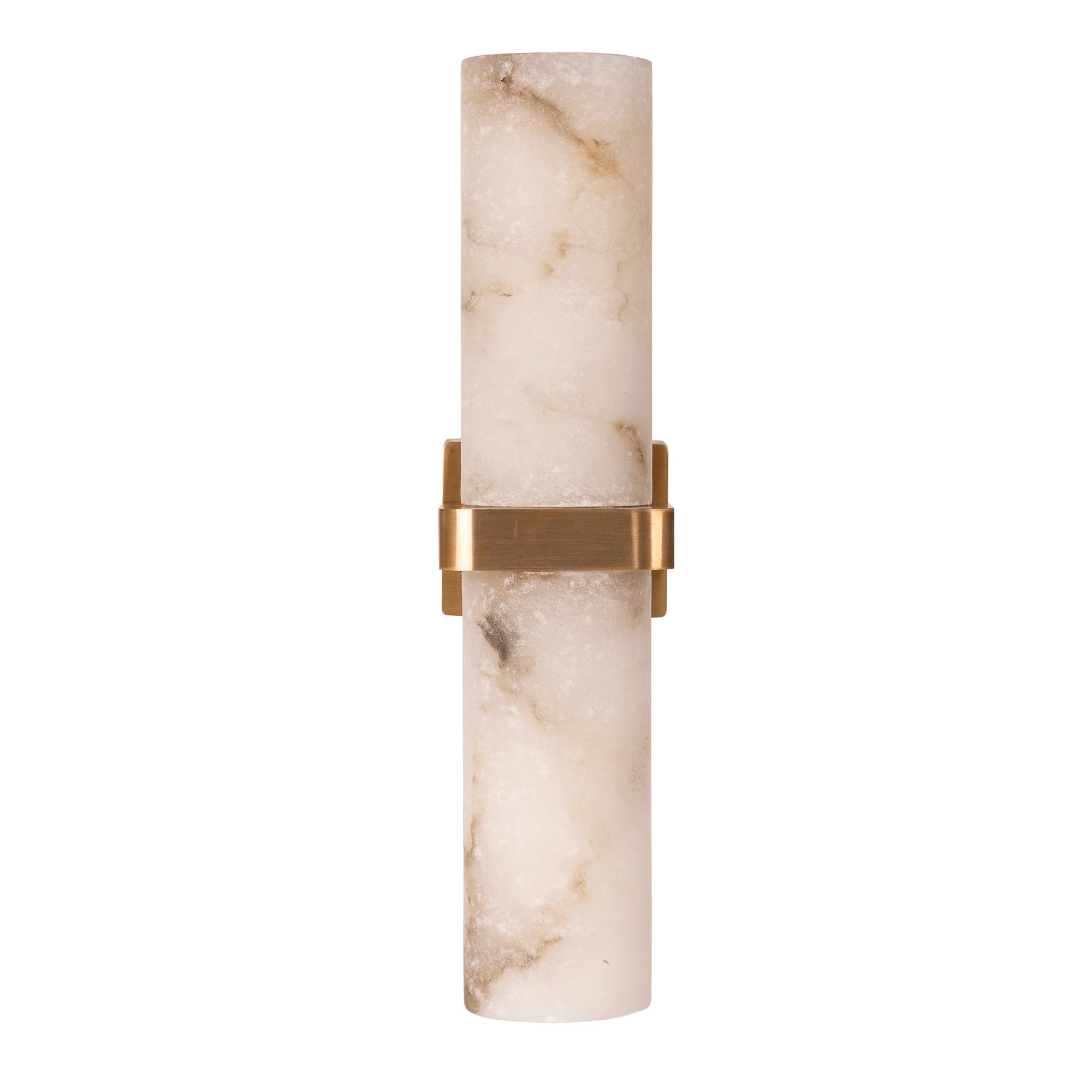 HV8079T-BR - Albast Brass Up & Down Wall Light with Alabaster Glass - Image 4