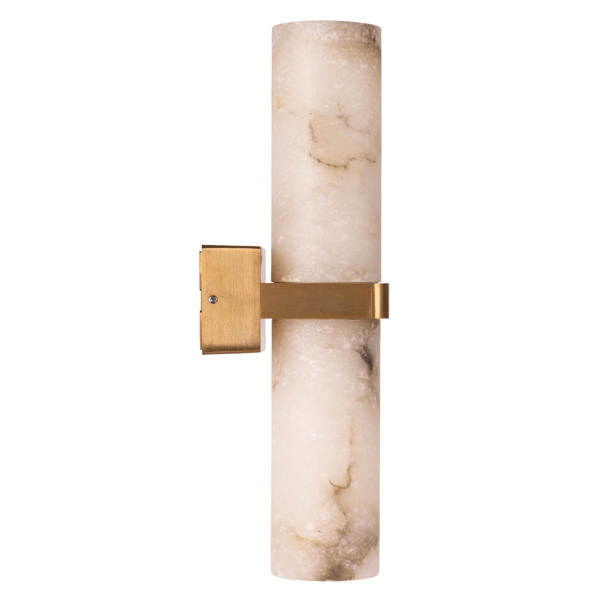HV8079T-BR - Albast Brass Up & Down Wall Light with Alabaster Glass - Image 5