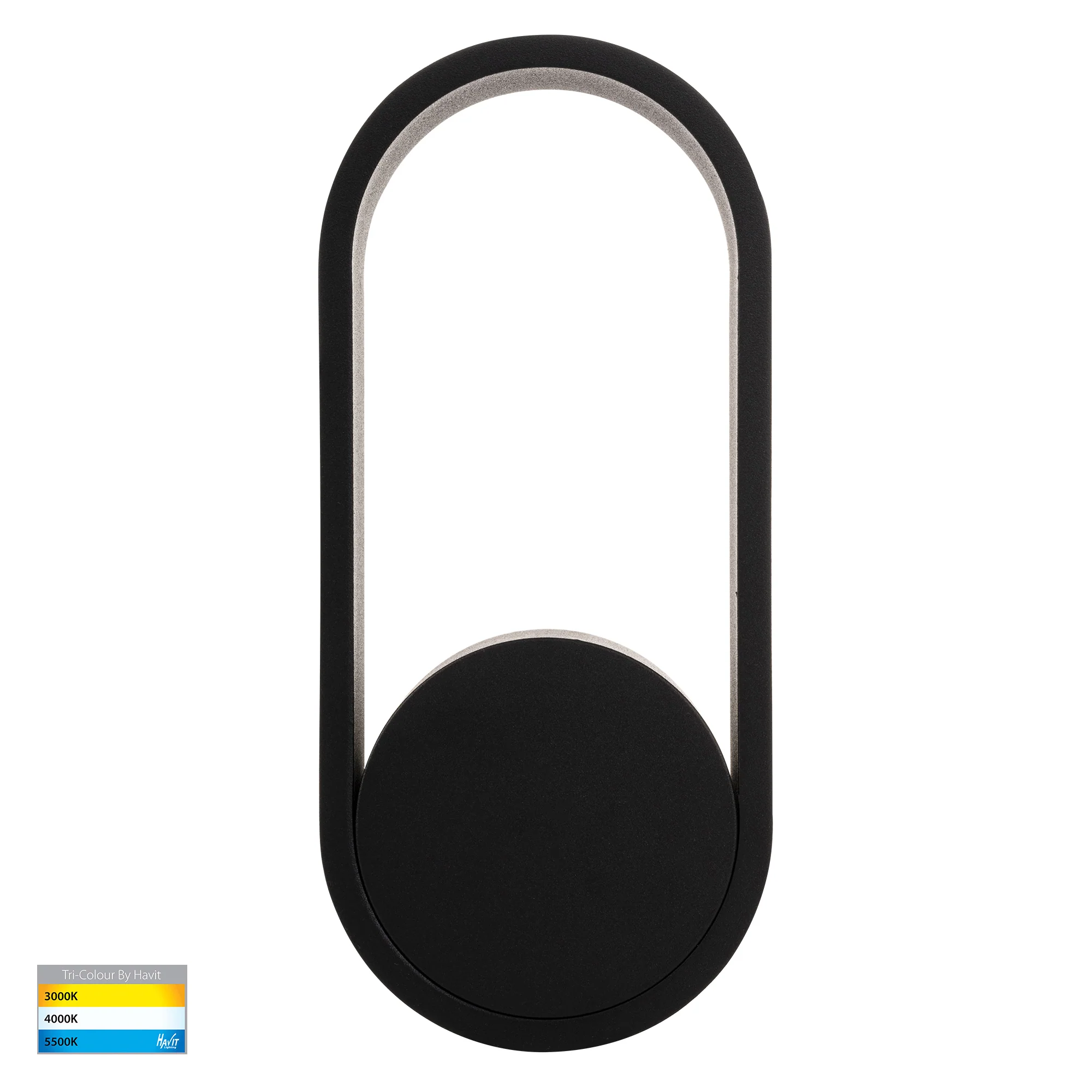 HV8080T-BLK - Ovale Black Wall Light - Image 3