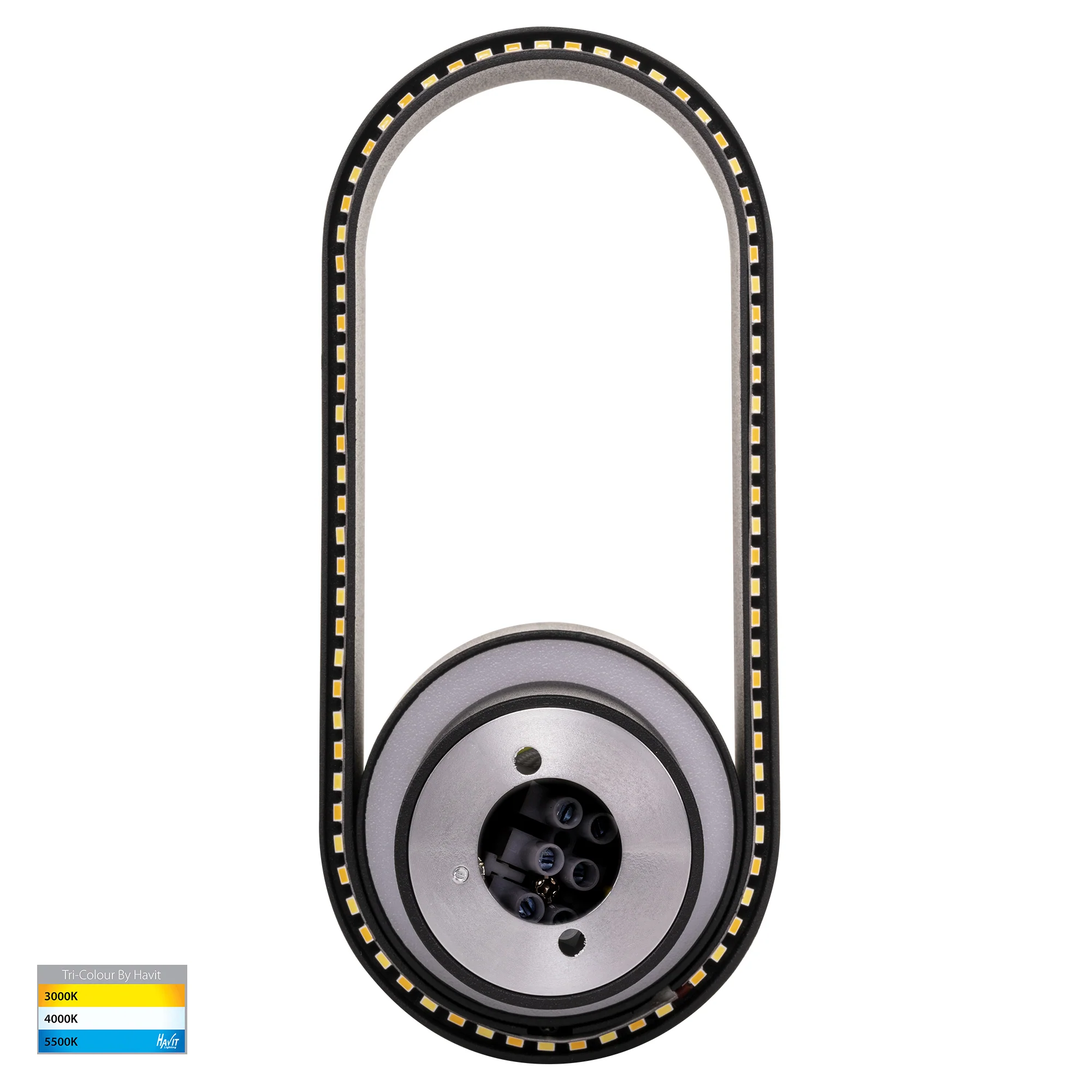 HV8080T-BLK - Ovale Black Wall Light - Image 5