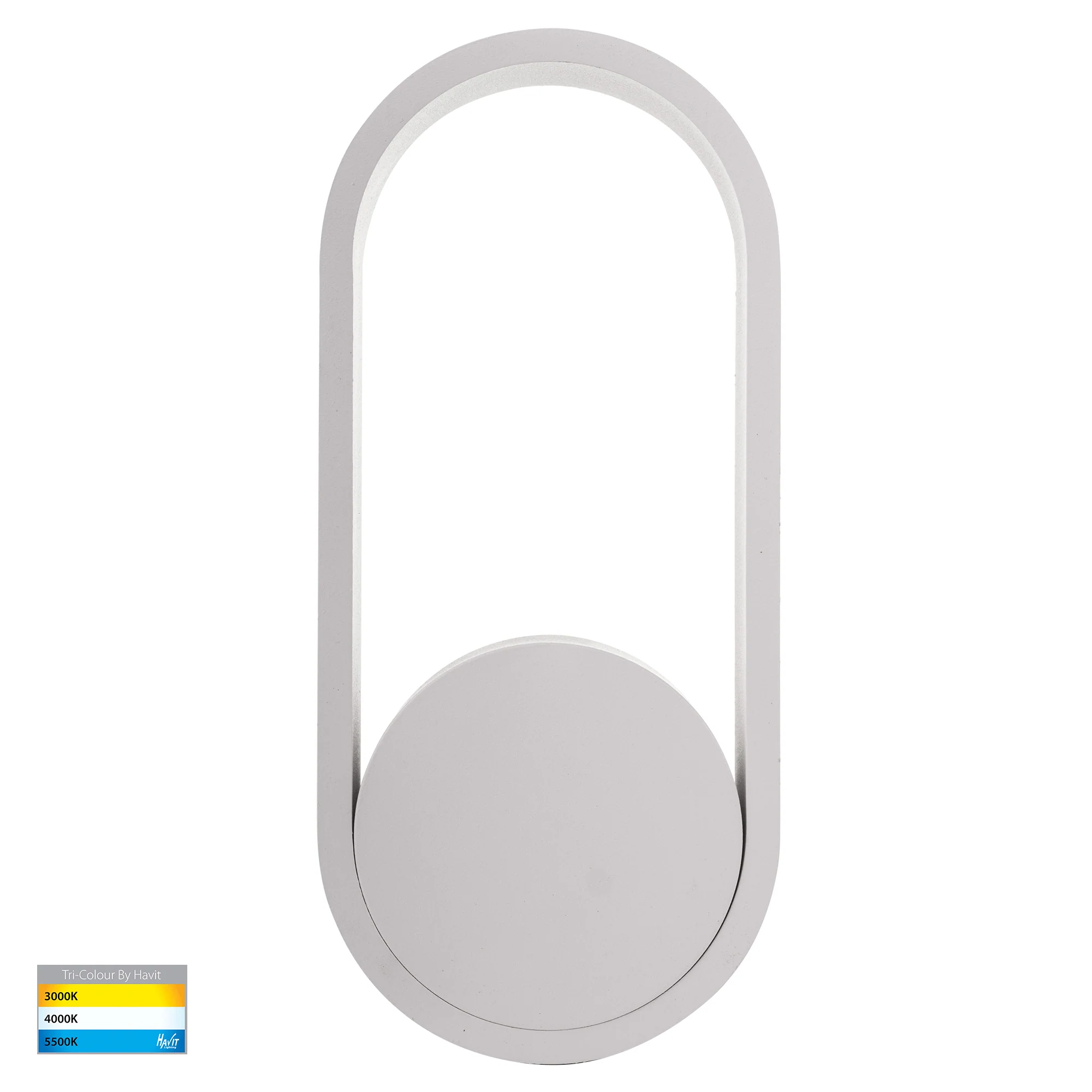 HV8080T-WHT - Ovale White Wall Light - Image 3