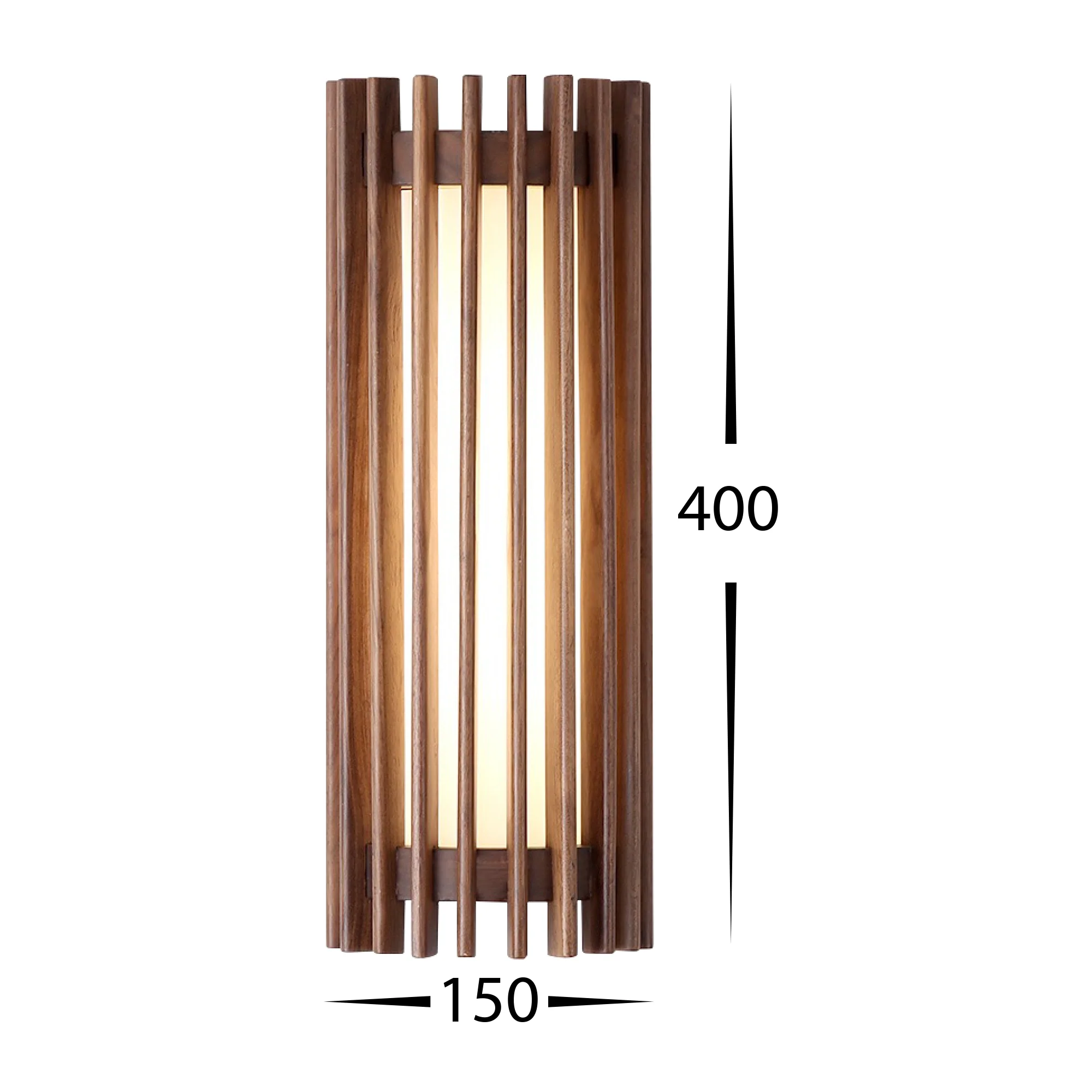 HV8089T - Orech Walnut Timber Wall Light - Image 2