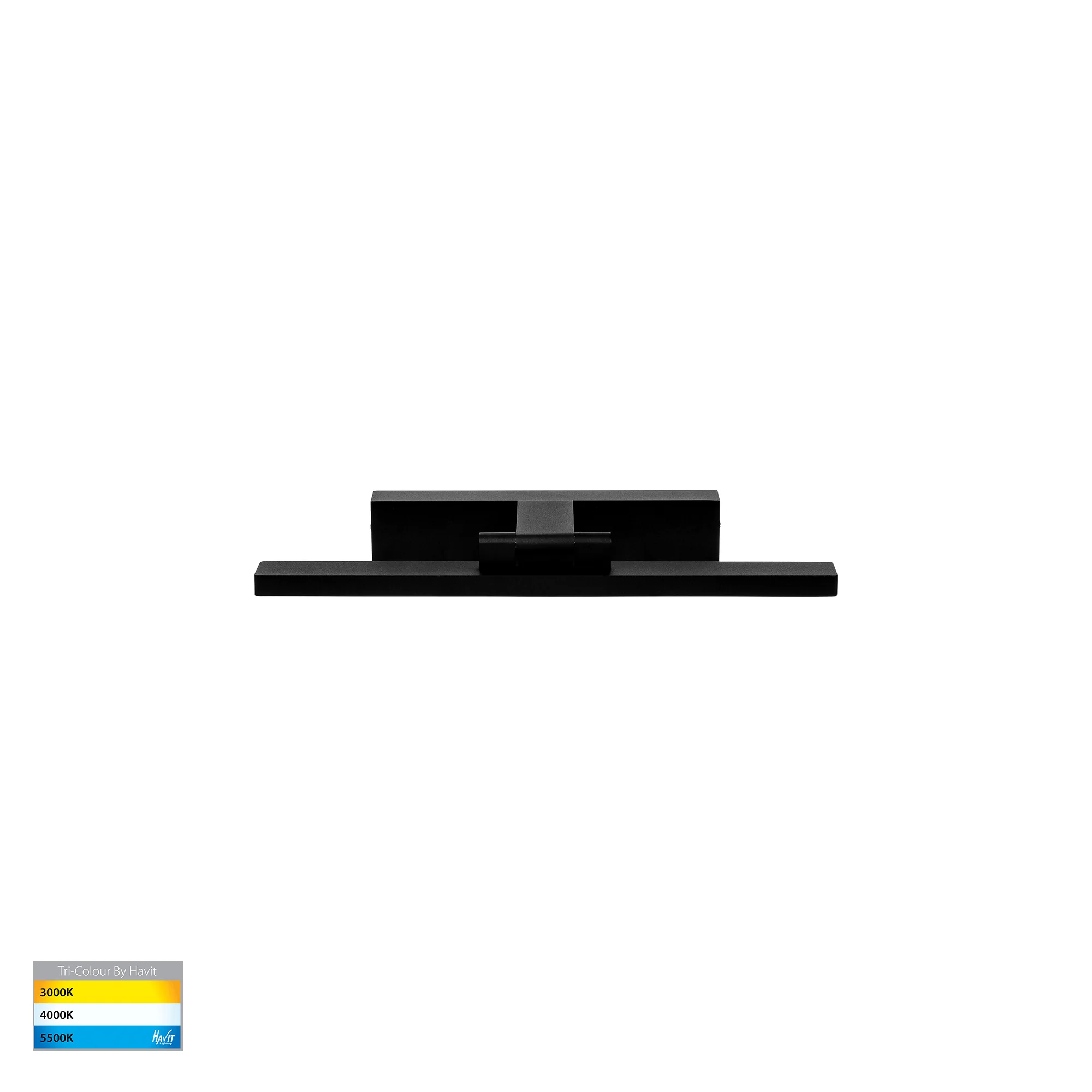 HV8101T-BLK - Vanita Black 400mm Adjustable Wall Light - Image 3