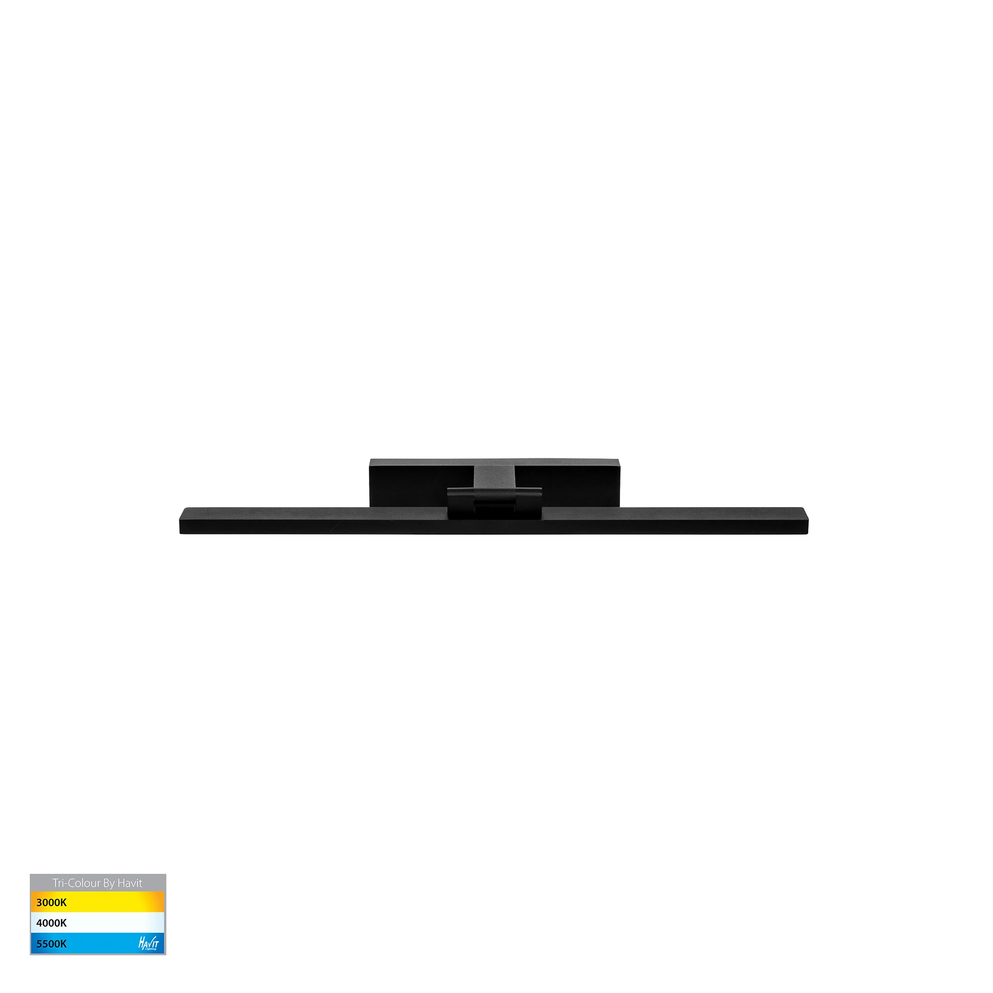 HV8102T-BLK - Vanita Black 600mm Adjustable Wall Light - Image 3