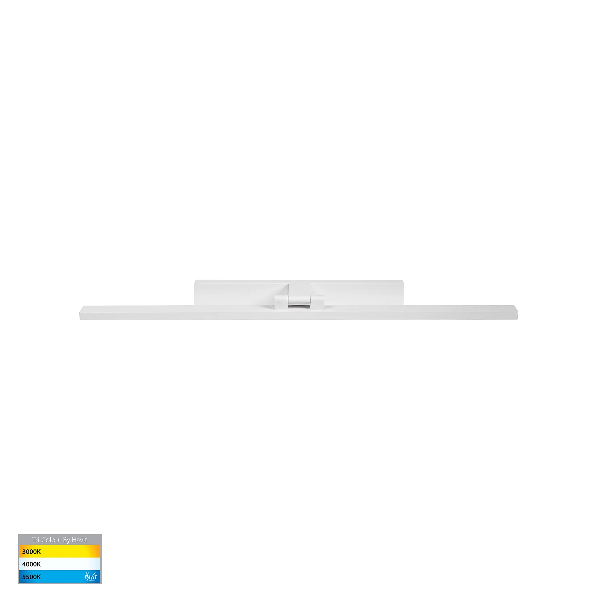 HV8103T-WHT - Vanita White 800mm Adjustable Wall Light - Image 3
