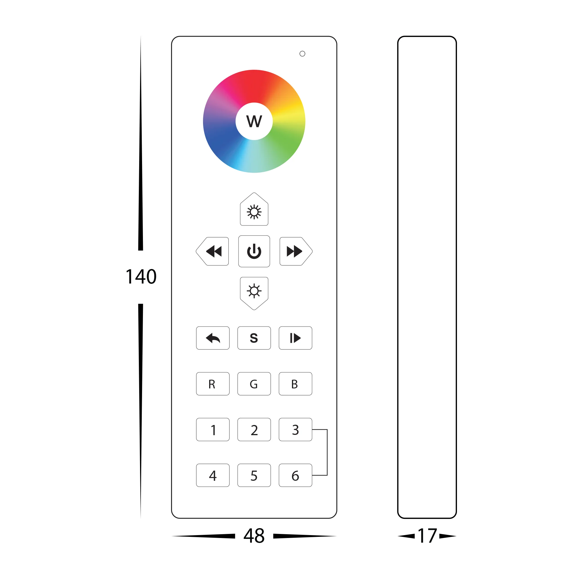 HV9102-2819RGBW - RGBC or RGBW 6 Zone LED Strip Controller - Image 2