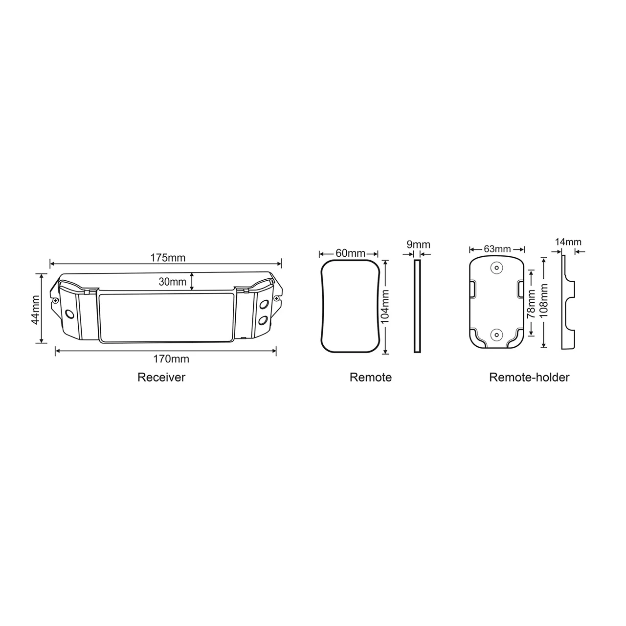 HV9102-M2+M4-5A - CT (Colour Temp) LED Strip Remote Controller - Image 2