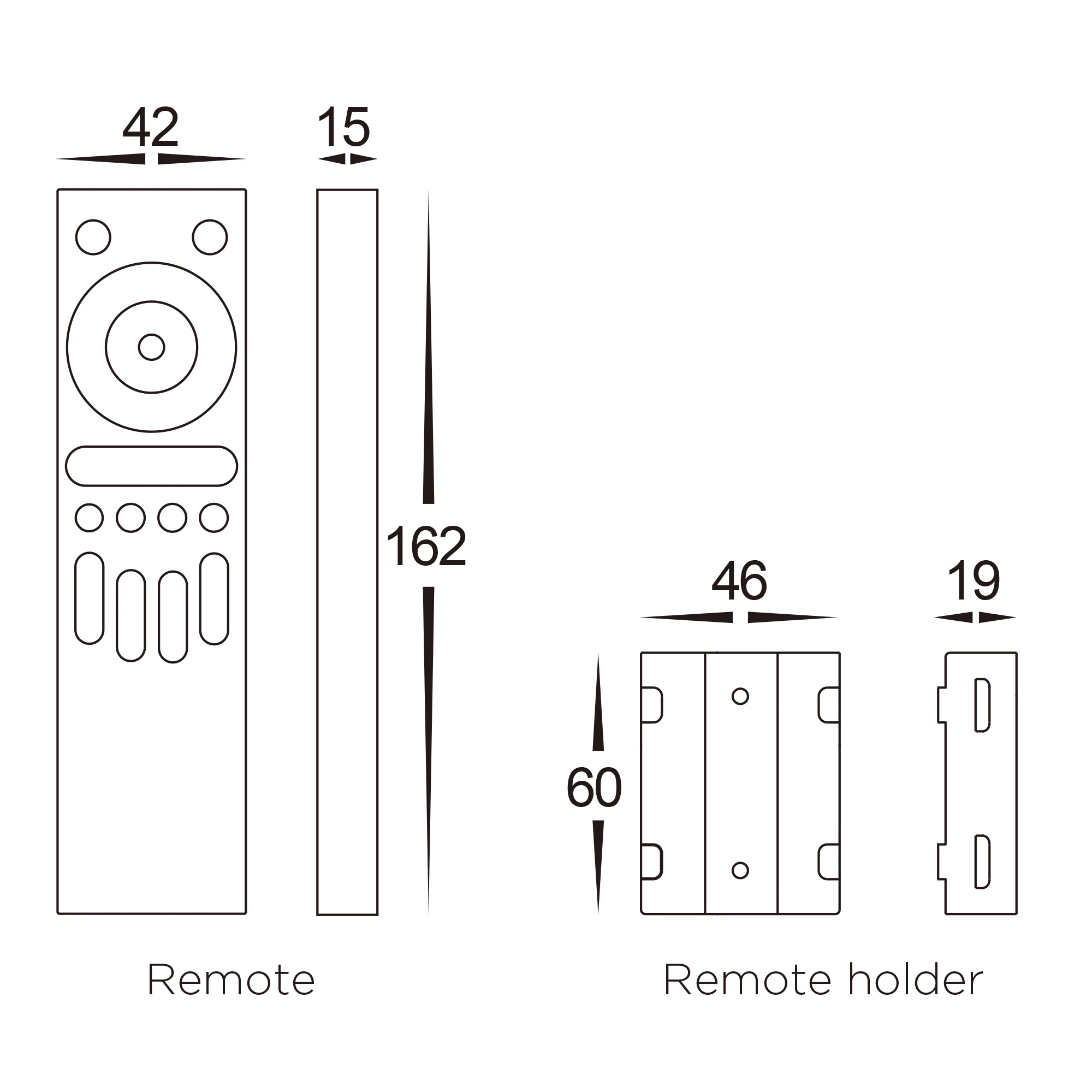 HV9102-Q1 - Single Coloured 4 Zone LED Strip Remote Controller - Image 2