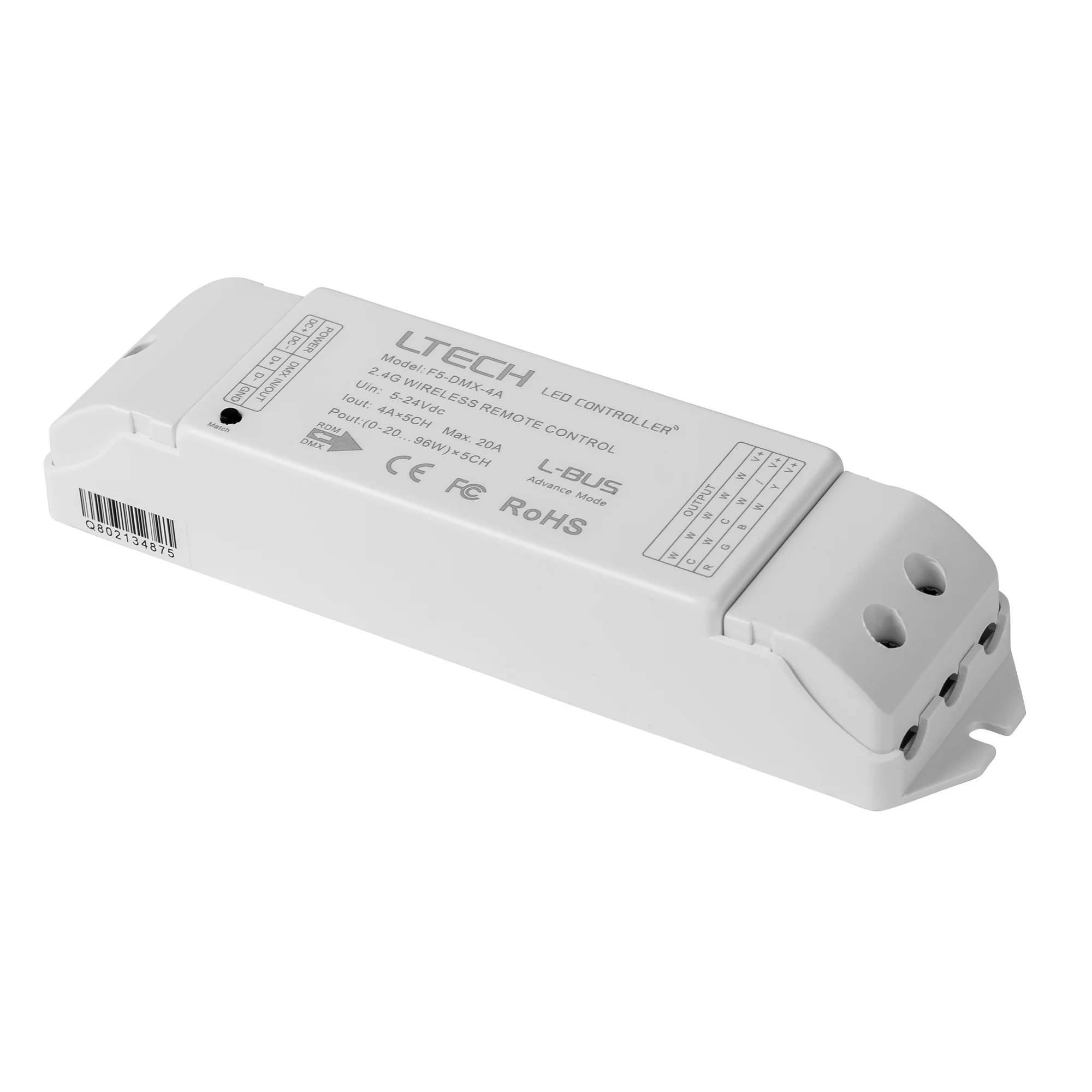 HV9103-F5-DMX-4A - 5 Channel LED Strip Receiver - Image 3